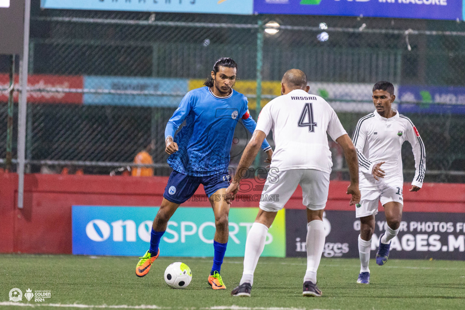 GA Gemanafushi vs GA Dhaandhoo in Day 1 of Golden Futsal Challenge 2024 was held on Monday, 15th January 2024, in Hulhumale', Maldives Photos: Ismail Thoriq / images.mv