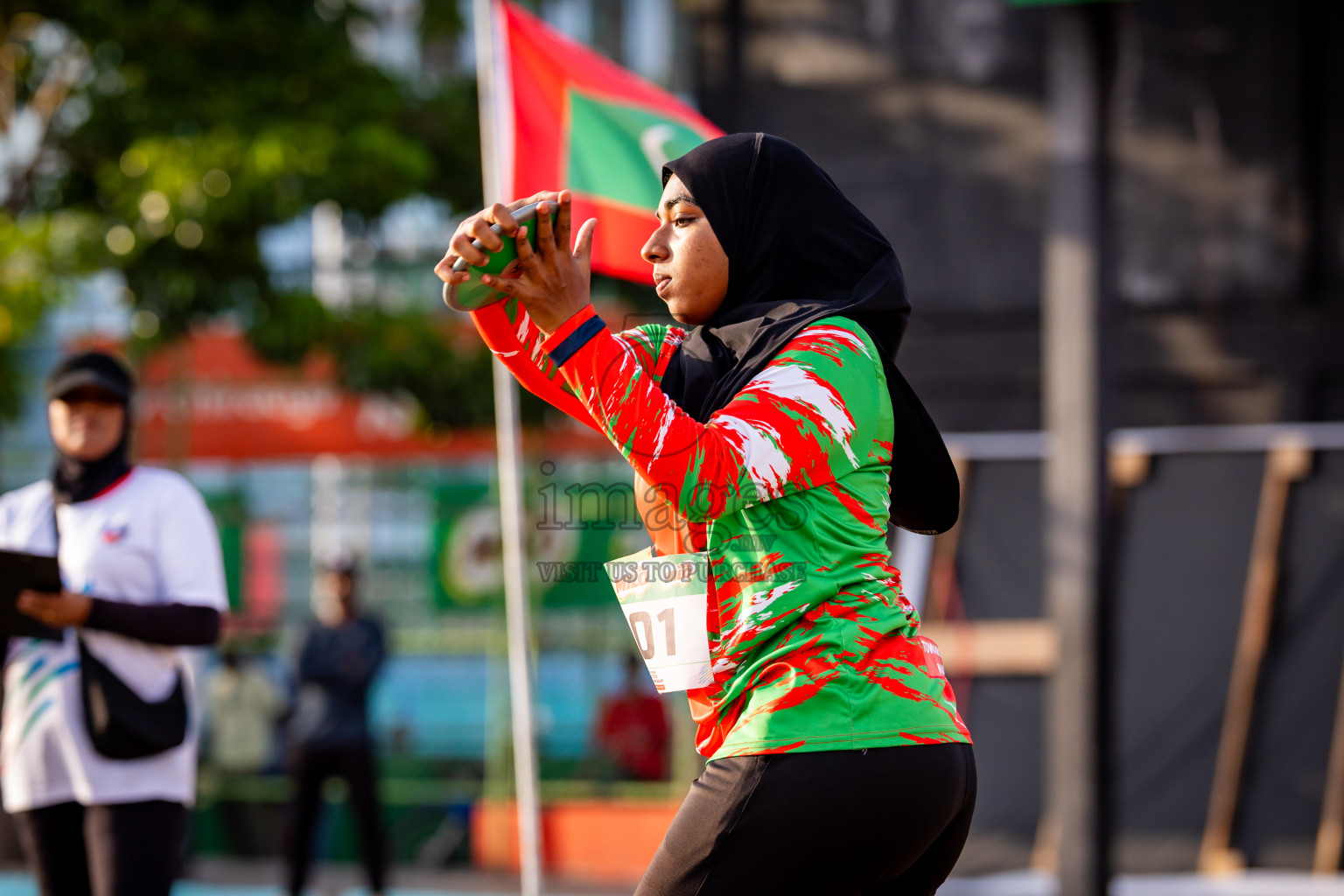 Day 3 of Inter-school Athletics Championship 2025 held in Ekuveni Synthetic Track, Male', Maldives on Wednesday, 08th October 2025. Photos by: Nausham Waheed / Images.mv
