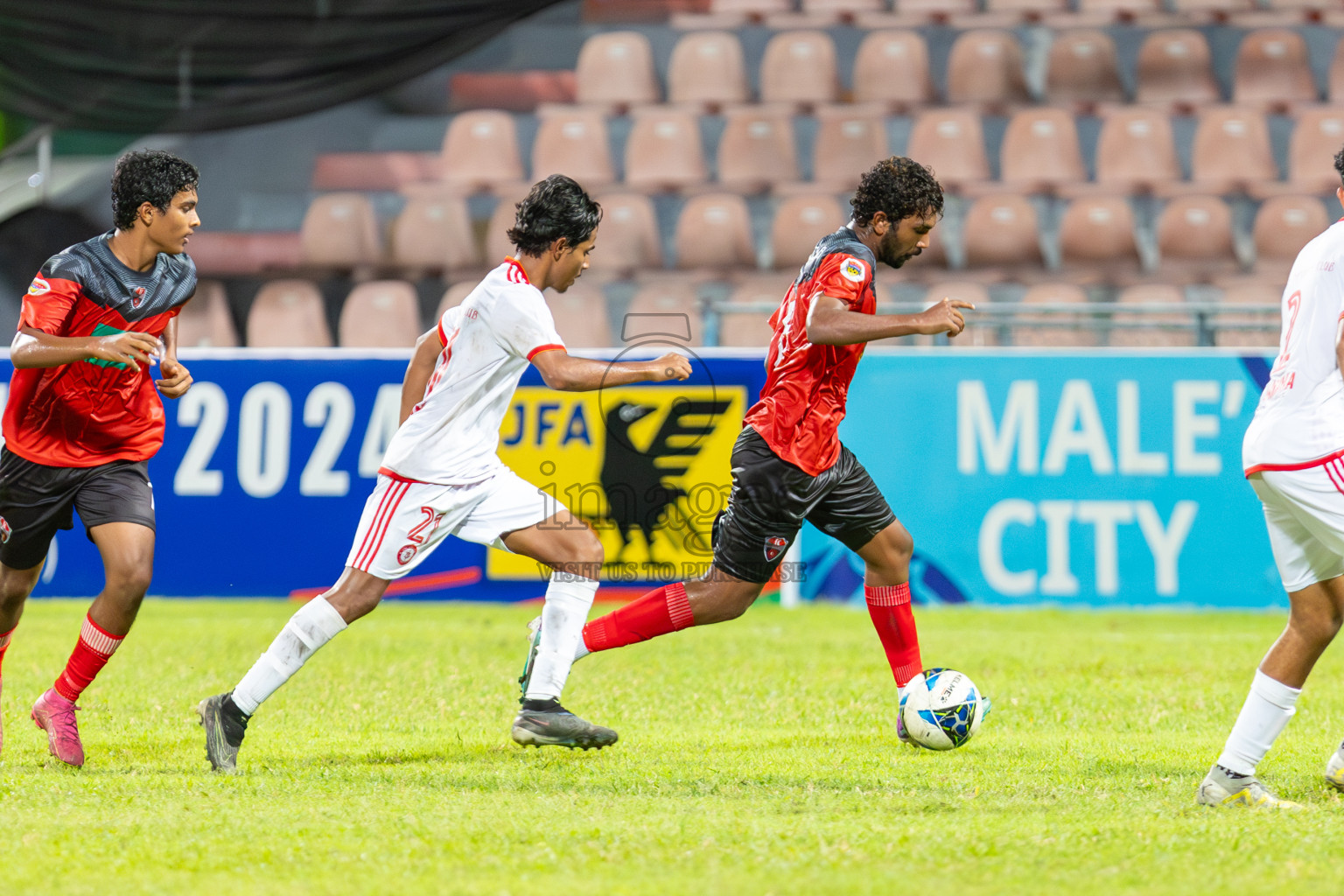 TC Sports Club vs Buru Sports Club in Under 19 Youth Championship 2024 was held at National Stadium in Male', Maldives on Wednesday, 12th June 2024. Photos: Mohamed Mahfooz Moosa / images.mv