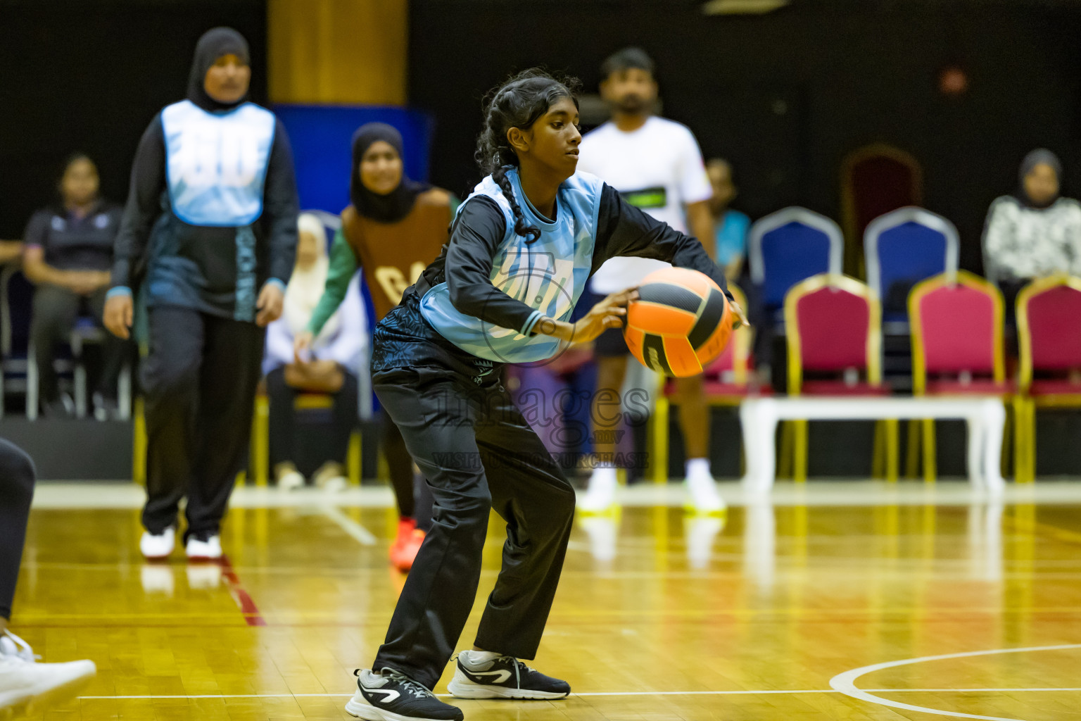 Day 12 of 25th Inter-School Netball Tournament was held in Social Center at Male', Maldives on Thursday, 22nd August 2024.