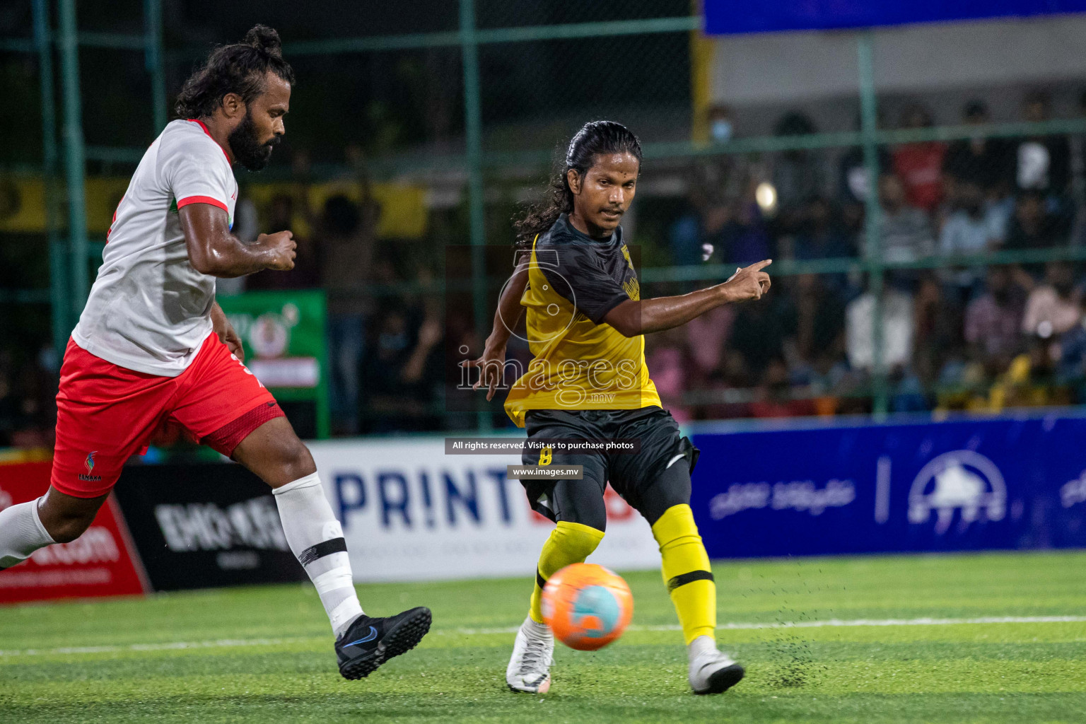 Team FSM Vs Prisons Club in the Semi Finals of Club Maldives 2021 held in Hulhumale, Maldives on 15 December 2021. Photos: Shuu Abdul Sattar / images.mv