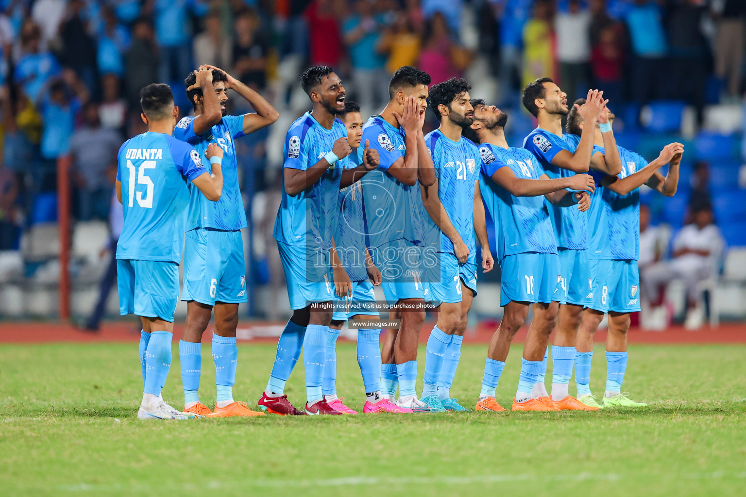 Lebanon vs India in the Semi-final of SAFF Championship 2023 held in Sree Kanteerava Stadium, Bengaluru, India, on Saturday, 1st July 2023. Photos: Nausham Waheed, Hassan Simah / images.mv