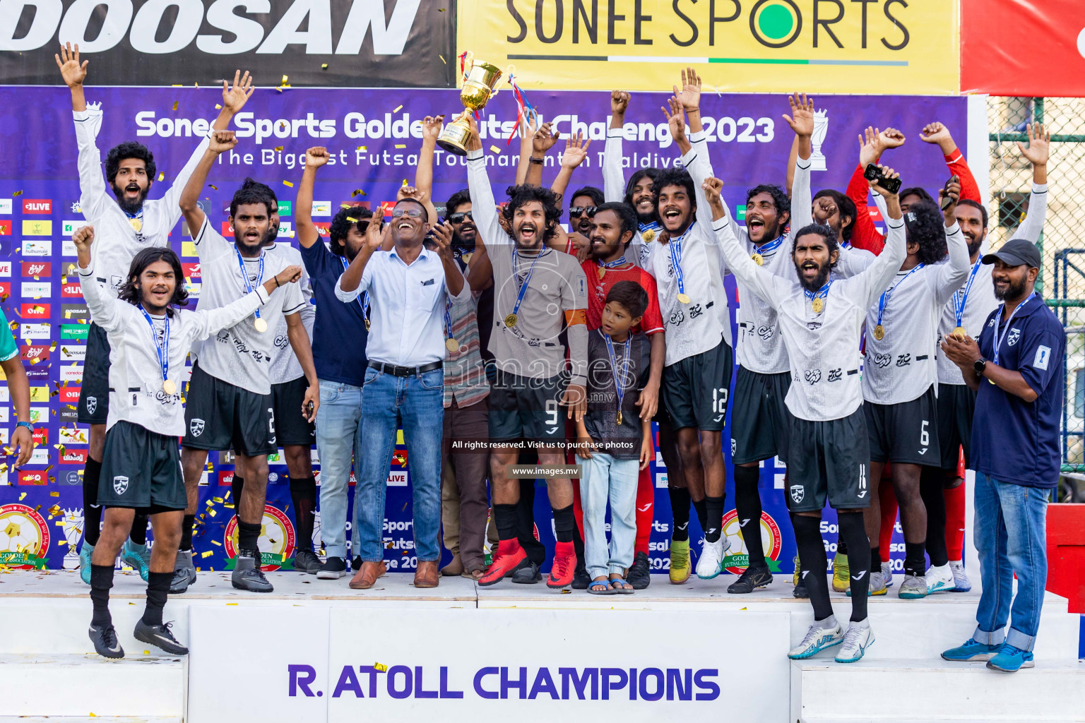 Matchday 21 of Golden Futsal Challenge 2023 on 25 February 2023 in Hulhumale, Male, Maldives