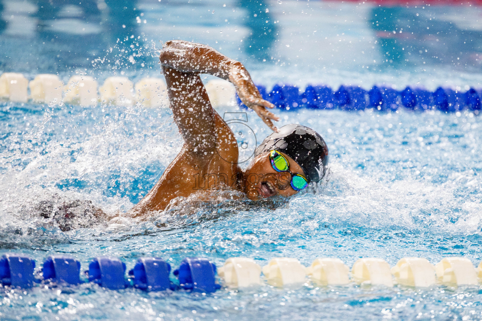 Day 4 of National Swimming Competition 2024 held in Hulhumale', Maldives on Monday, 16th December 2024. 
Photos: Hassan Simah / images.mv