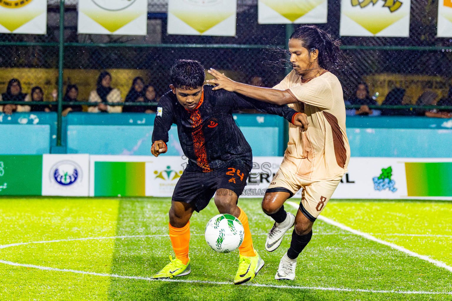 The Dee Ess Kay vs Dee Cee Jay Sc in Day 3 of Laamehi Dhiggaru Ekuveri Futsal Challenge 2025 was held on Saturday, 26th July 2025, at Dhiggaru Futsal Ground, Dhiggaru, Maldives Photos: Nausham Waheed / images.mv