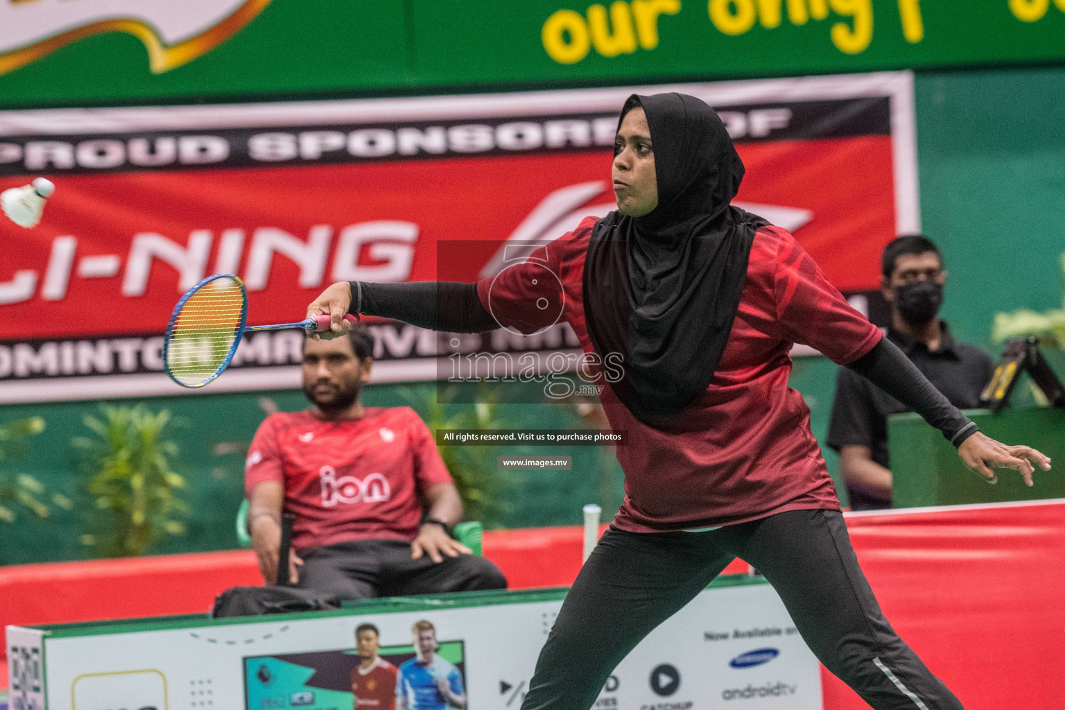 Final of Badminton association mixed group championship 2021 held in Male', Maldives Photos by Nausham Waheed