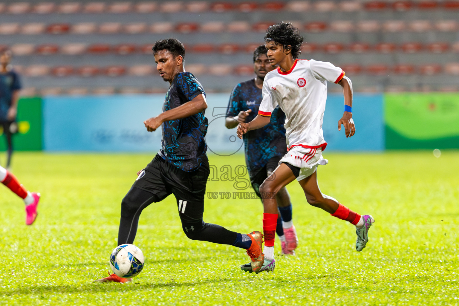 Buru Sports Club vs Super United Sports in Under 19 Youth Championship 2024  was held at National Stadium in Male', Maldives on Sunday, 9th June 2024. Photos: Mohamed Mahfooz Moosa / images.mv