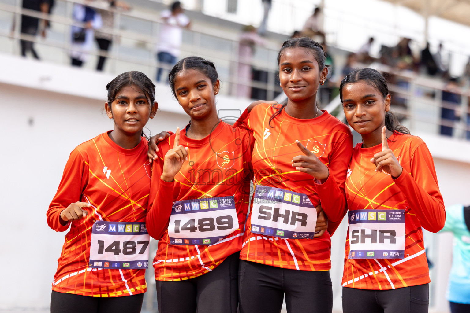 Day 6 of MWSC Interschool Athletics Championships 2024 held in Hulhumale Running Track, Hulhumale, Maldives on Thursday, 14th November 2024. Photos by: Ismail Thoriq / Images.mv