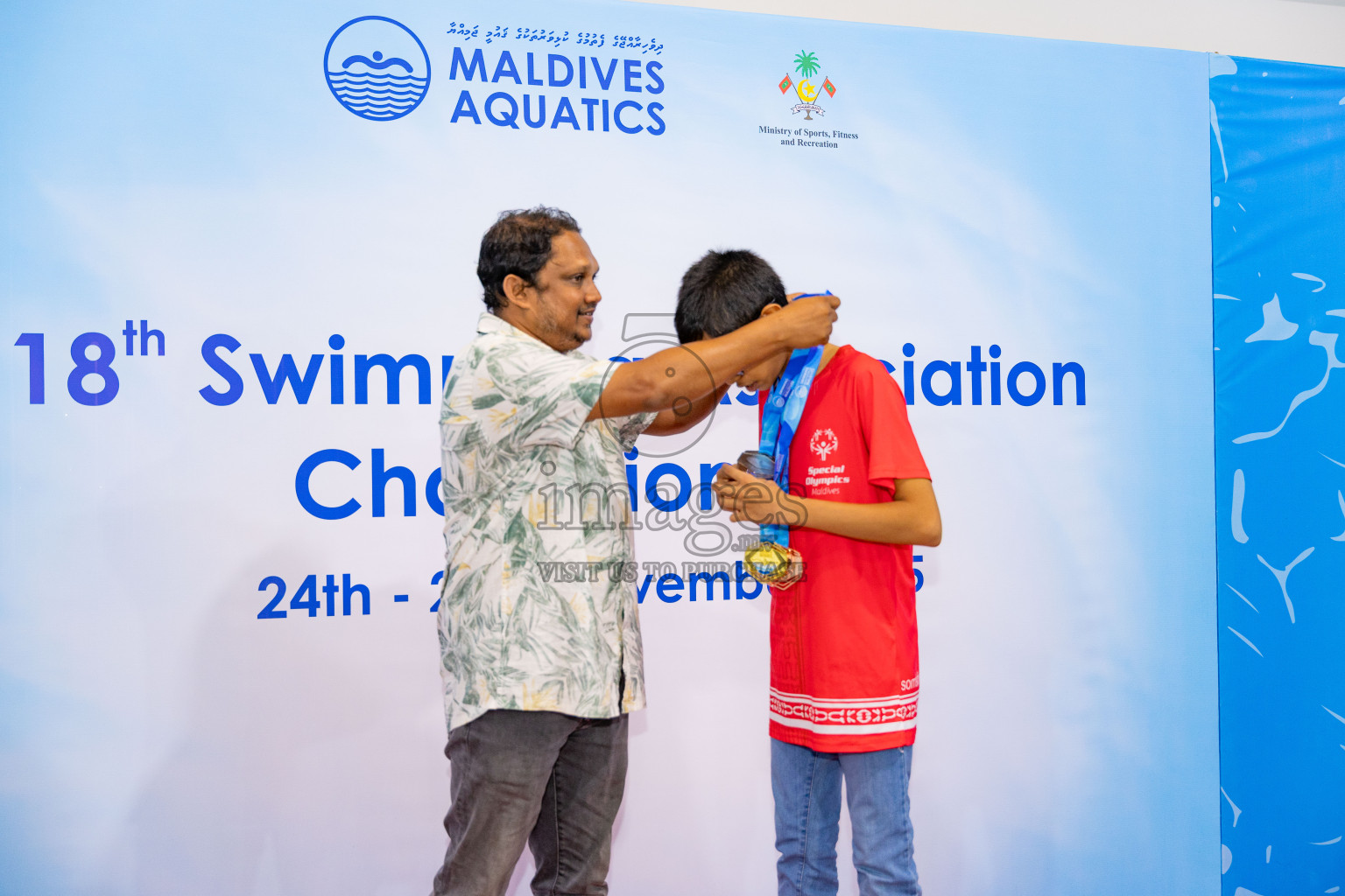18th Swimming Association Championship 2025, Closing Ceremony was held on Saturday, 29th November 2025 at Swimming Track Hulhumale', Maldives. Photos: Areef Adam / images.mv