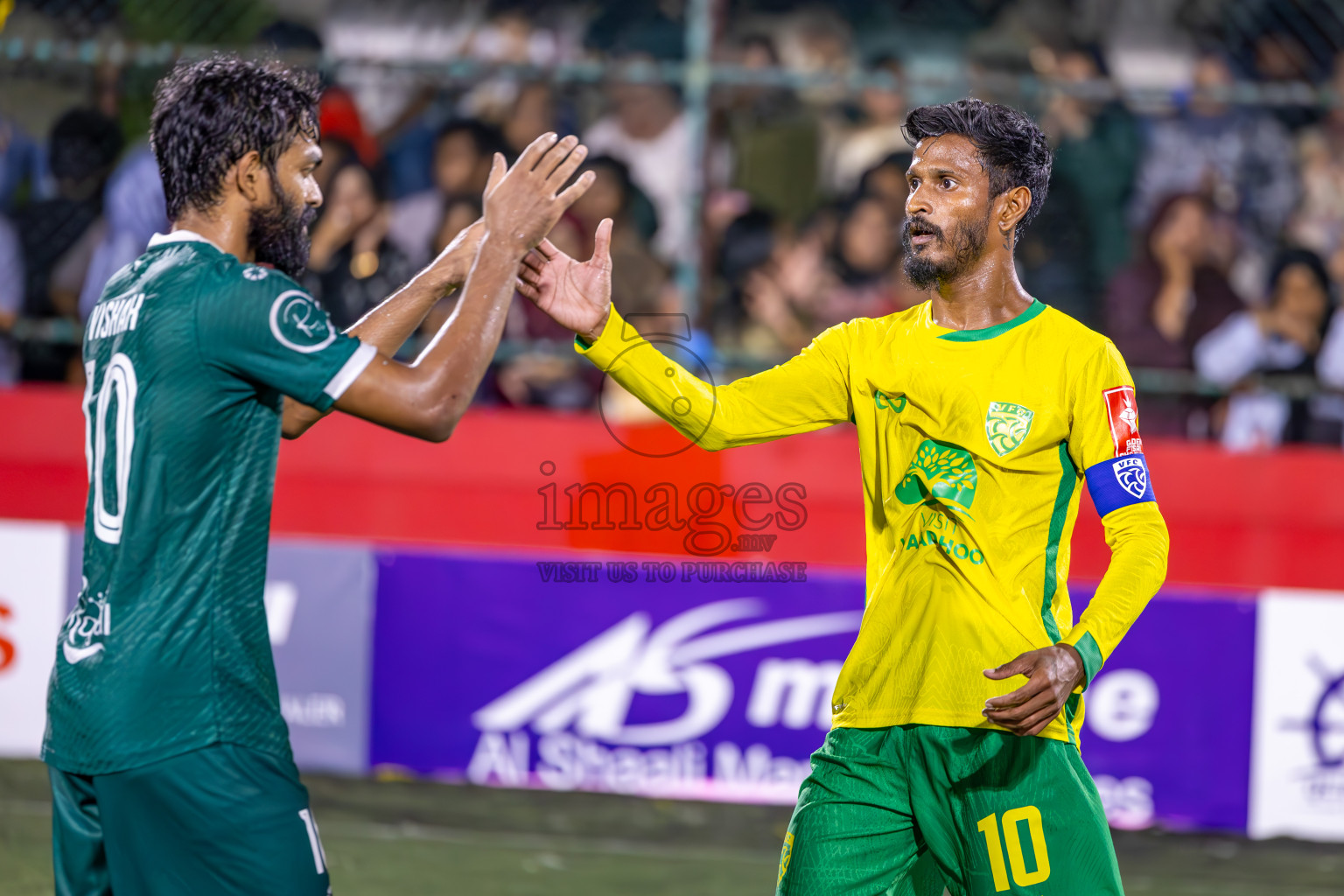 Dhandimagu vs GDh Vaadhoo in Zone Round on Day 28 of Golden Futsal Challenge 2025 was held on Saturday , 1st February 2025, in Hulhumale', Maldives. Photos: Ismail Thoriq / images.mv