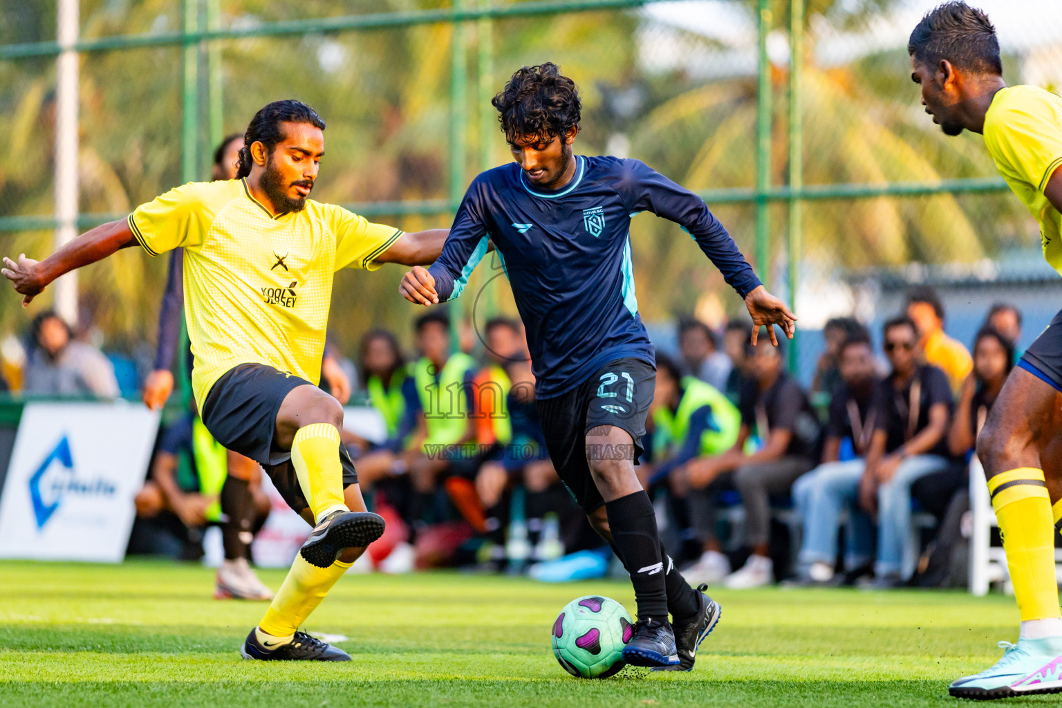 Nova SC vs Xephyrs in Day 5 of BG Futsal Challenge 2024 was held on Saturday, 16th March 2024, in Male', Maldives Photos: Nausham Waheed / images.mv