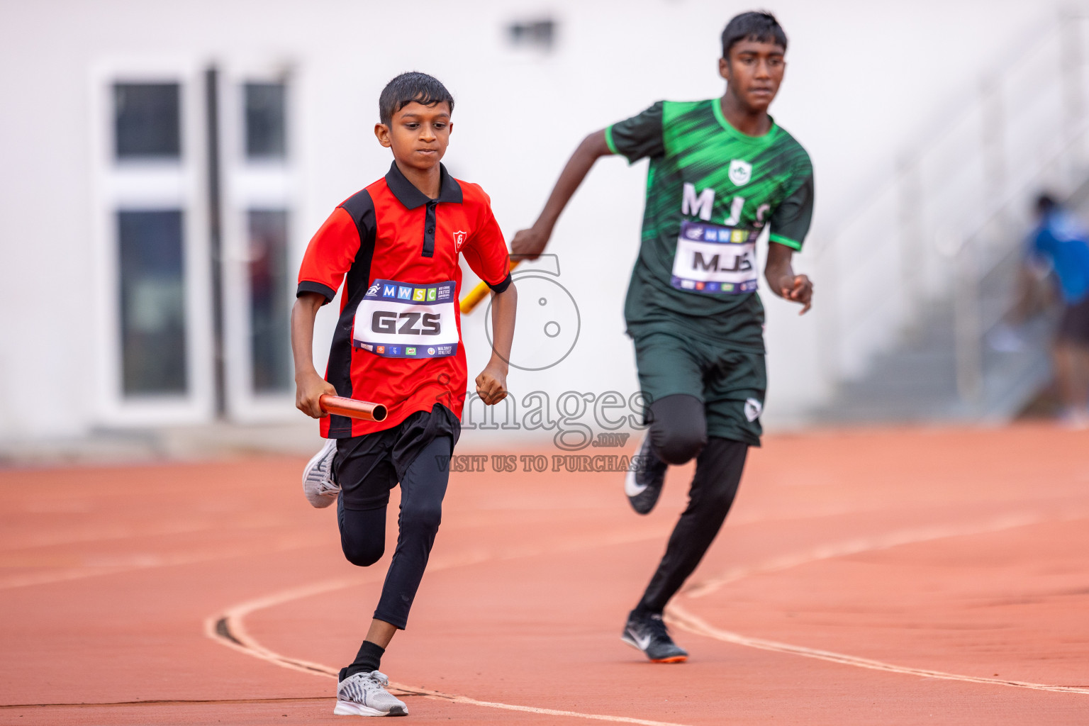 Day 5 of MWSC Interschool Athletics Championships 2024 held in Hulhumale Running Track, Hulhumale, Maldives on Wednesday, 13th November 2024. Photos by: Raif Yoosuf / Images.mv