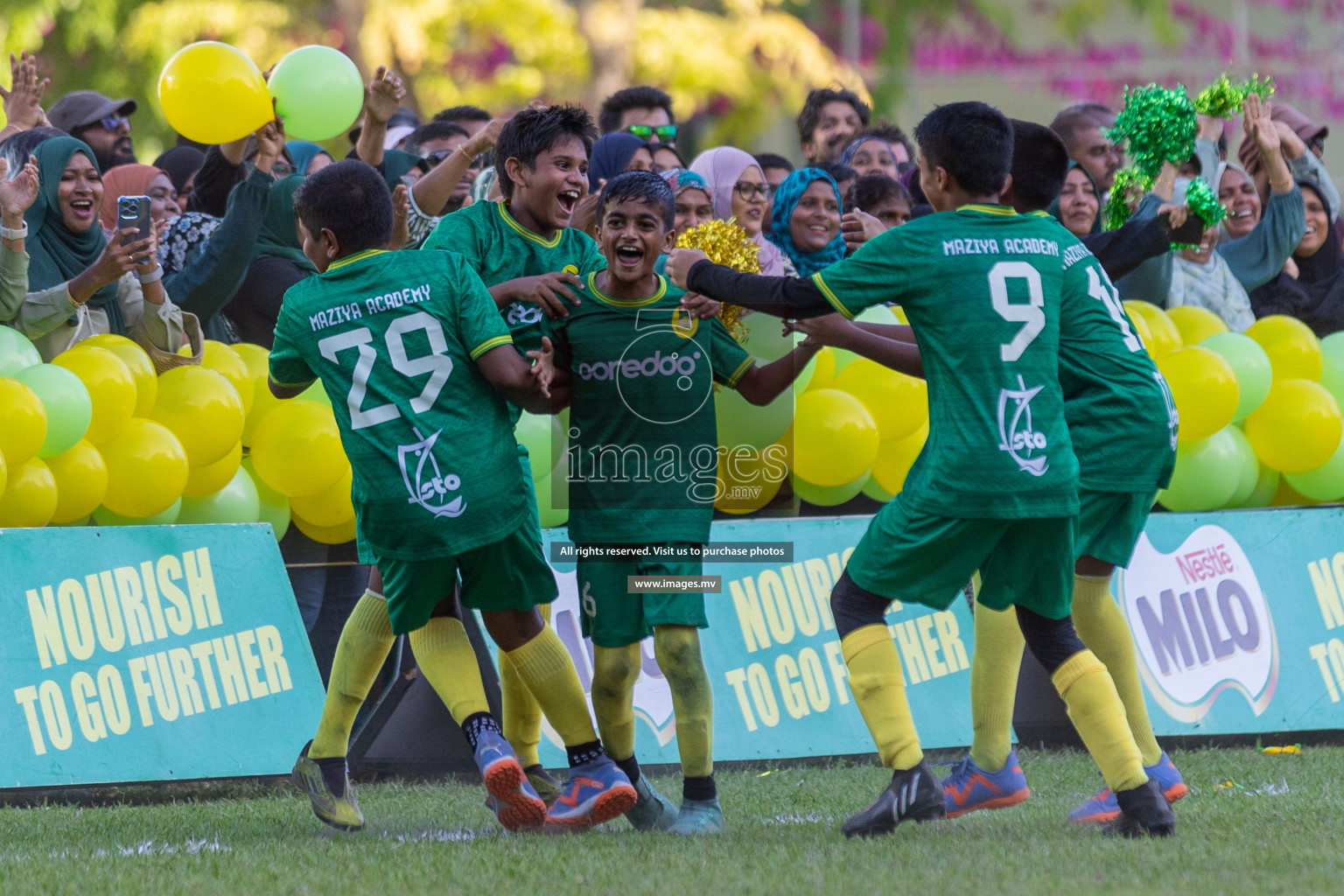 Day 2 of MILO Academy Championship 2023 (U12) was held in Henveiru Football Grounds, Male', Maldives, on Saturday, 19th August 2023. Photos: Shuu / images.mv