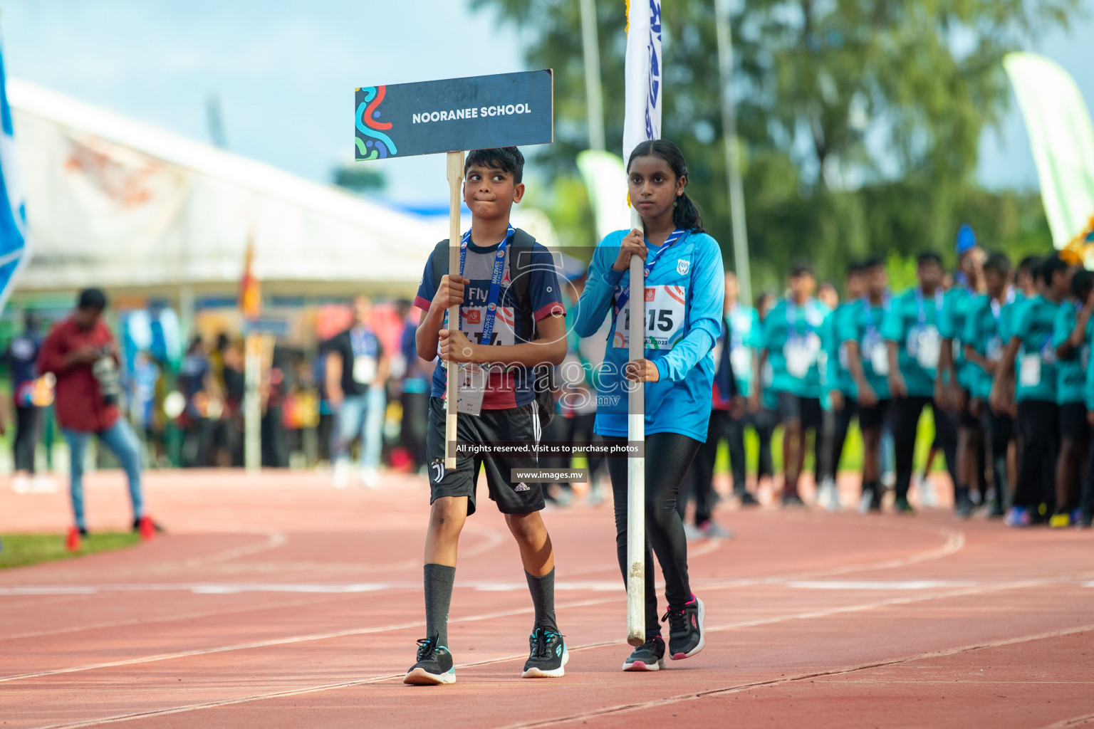 Day one of Inter School Athletics Championship 2023 was held at Hulhumale' Running Track at Hulhumale', Maldives on Saturday, 14th May 2023. Photos: Nausham Waheed / images.mv