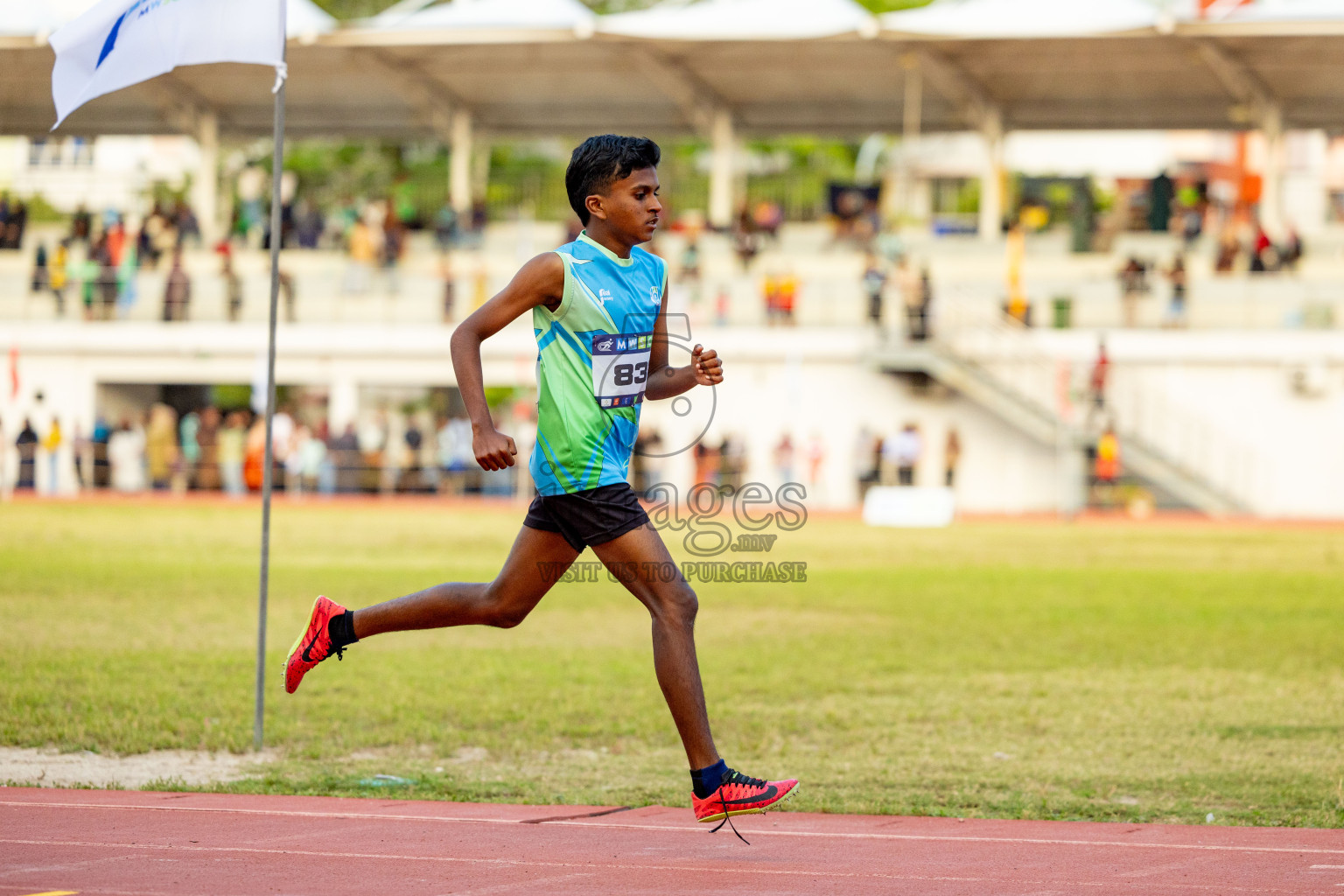 Day 2 of MWSC Interschool Athletics Championships 2024 held in Hulhumale Running Track, Hulhumale, Maldives on Sunday, 10th November 2024. 
Photos by: Hassan Simah / Images.mv