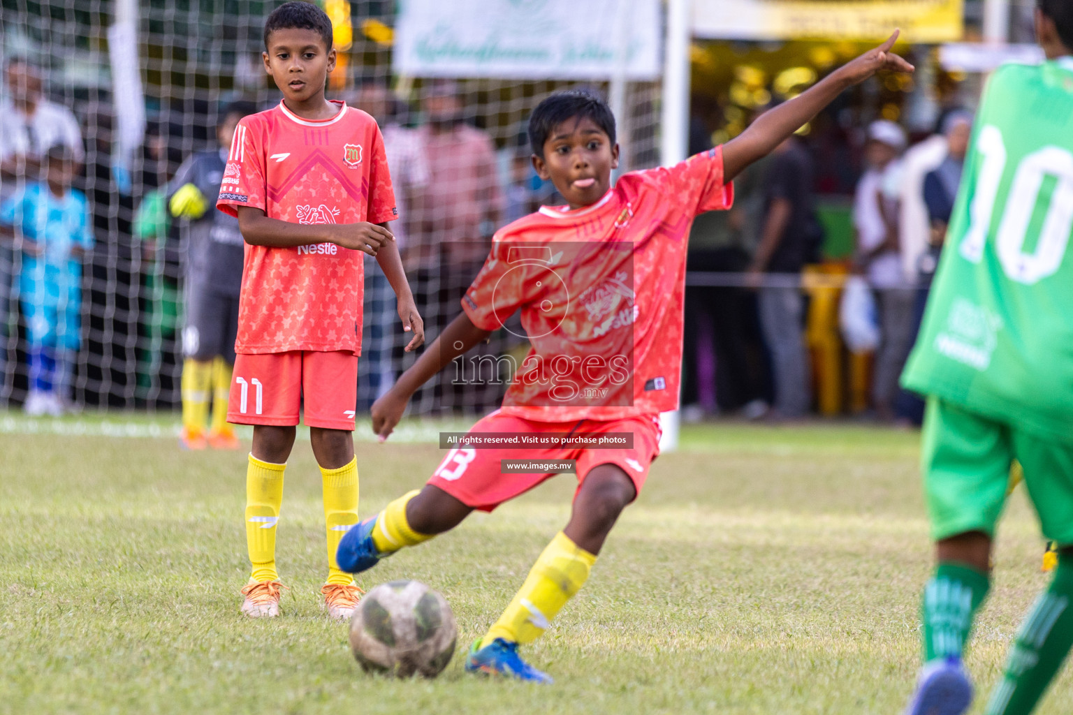 Day 3 of Nestle Kids Football Fiesta, held in Henveyru Football Stadium, Male', Maldives on Friday, 13th October 2023 Photos: Hassan Simah, Ismail Thoriq, Mohamed Mahfooz Moosa, Nausham Waheed / images.mv