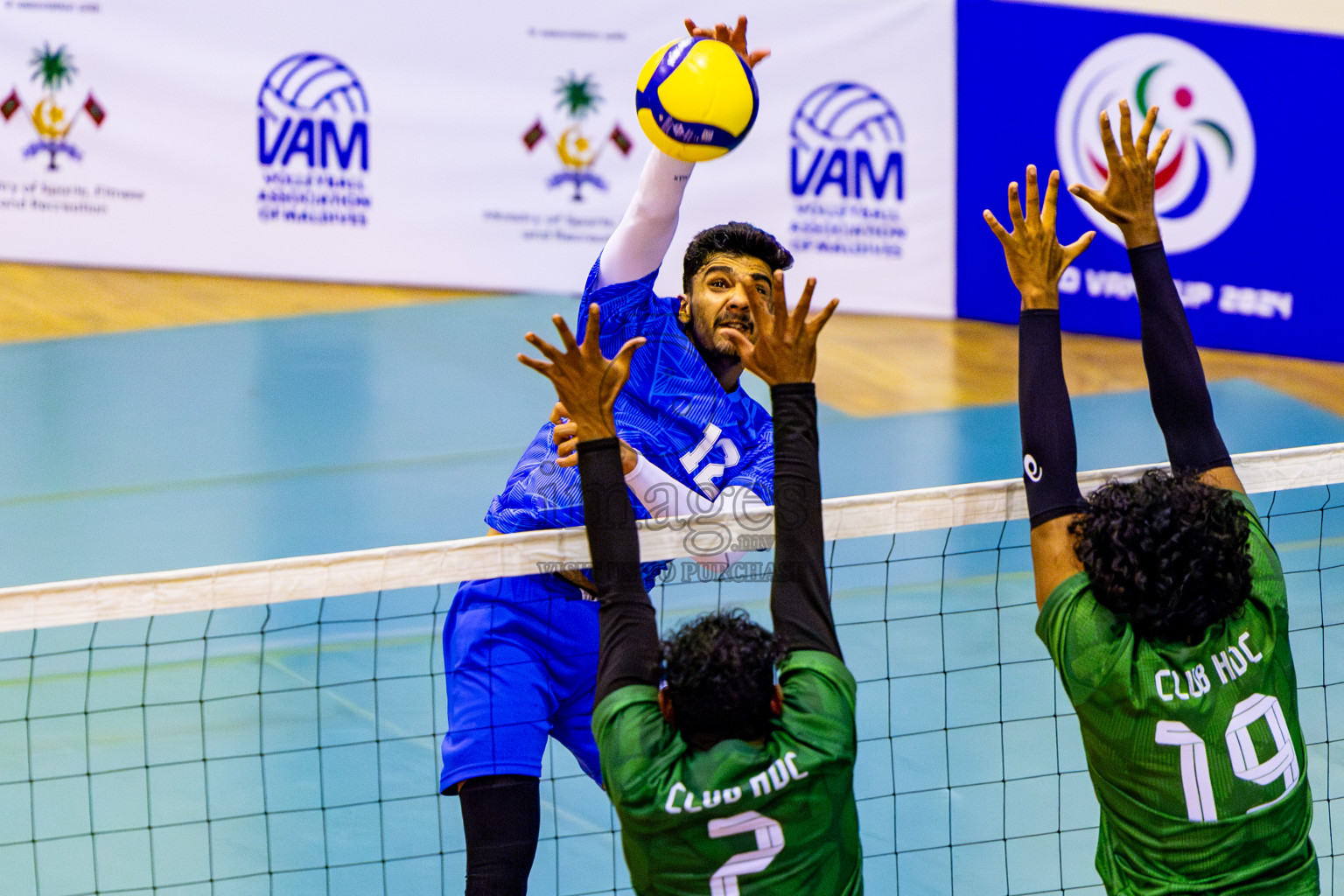 Police Club vs Club HDC in Semi Final of MILO VAM Cup 2024 Men's Division was held in Social Center Indoor Hall on Friday, 1st September 2024. Photos: Nausham Waheed / images.mv