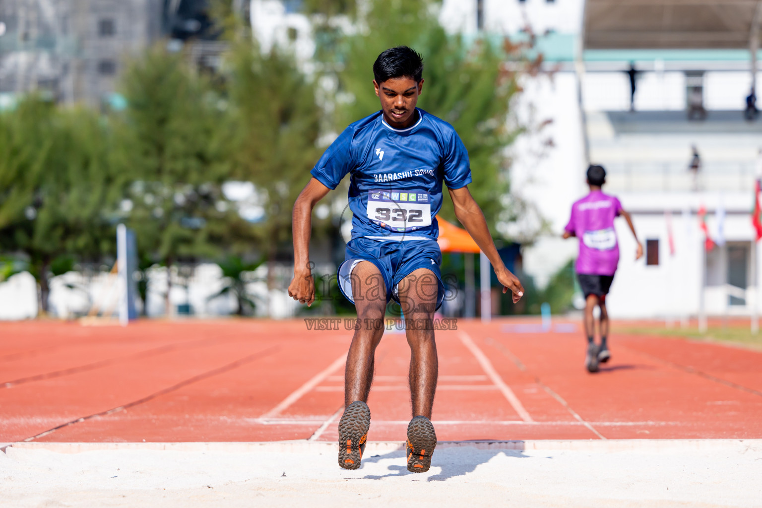 Day 4 of MWSC Interschool Athletics Championships 2024 held in Hulhumale Running Track, Hulhumale, Maldives on Tuesday, 12th November 2024. Photos by: Nausham Waheed / Images.mv