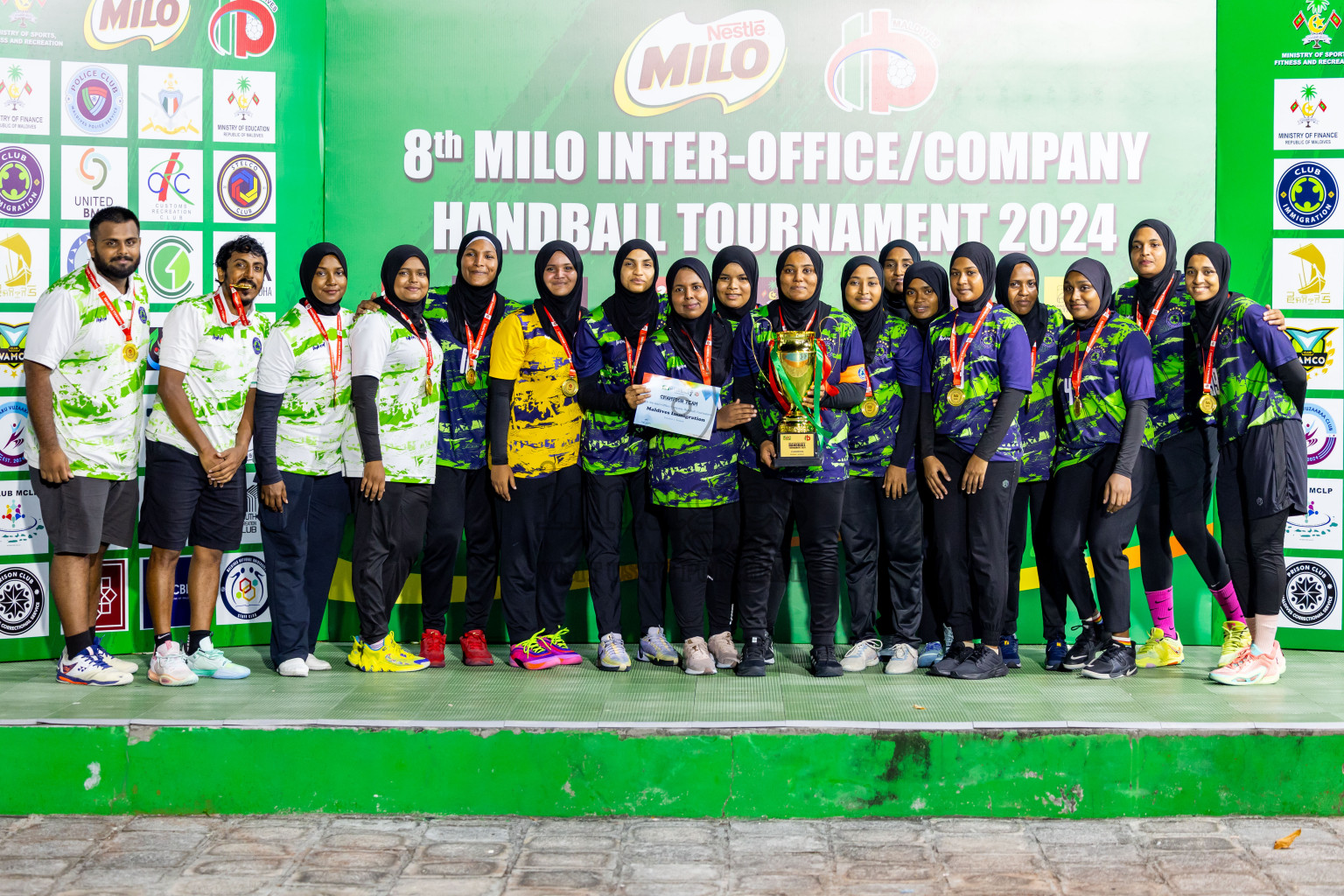 1st Division Final of 8th Inter-Office/Company Handball Tournament 2024, held in Handball ground, Male', Maldives on Tuesday, 11th September 2024 Photos: Nausham Waheed/ Images.mv