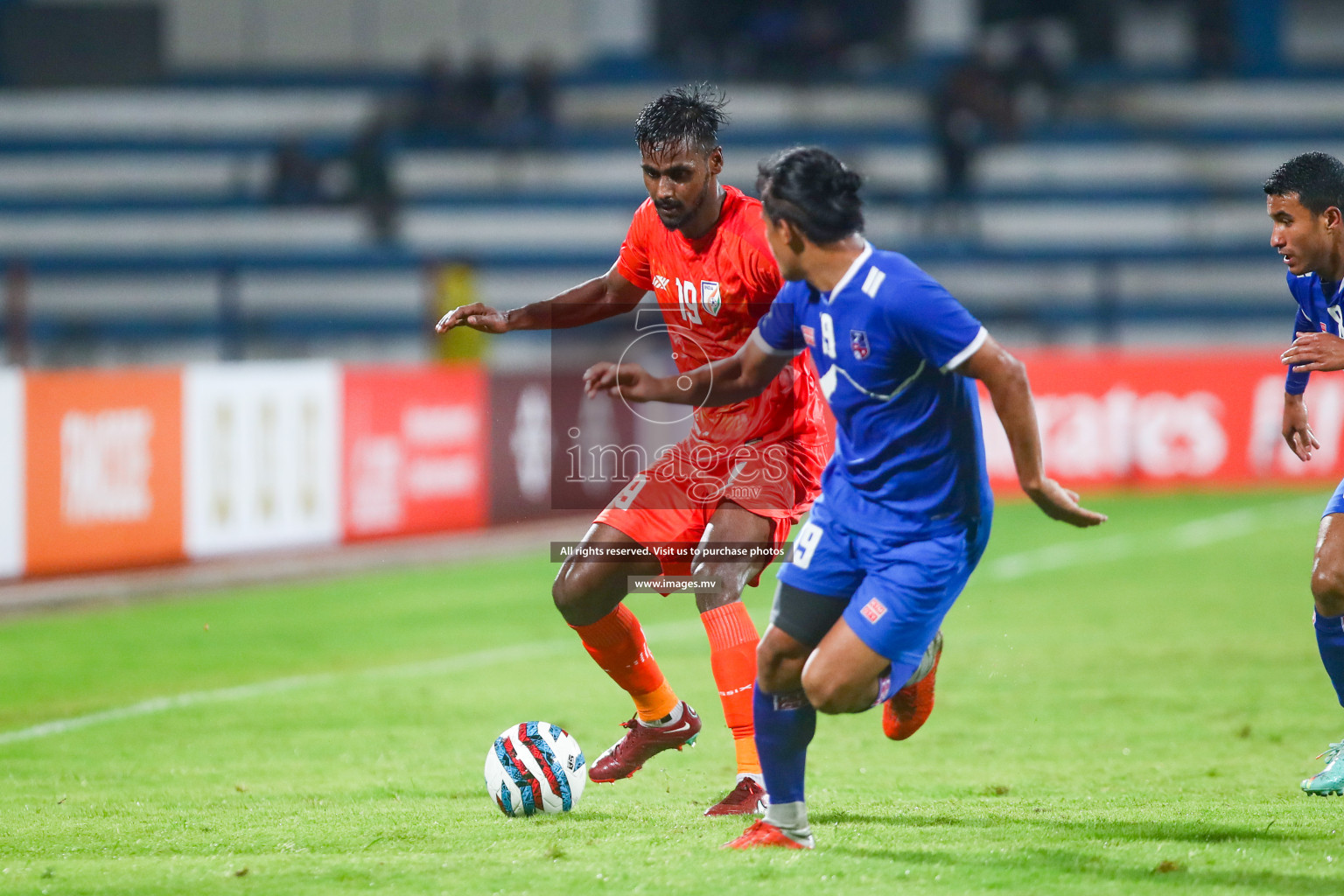 Nepal vs India in SAFF Championship 2023 held in Sree Kanteerava Stadium, Bengaluru, India, on Saturday, 24th June 2023. Photos: Hassan Simah / images.mv