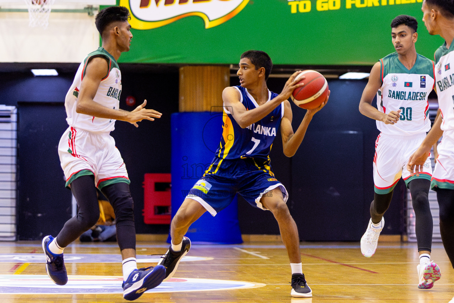 Sri Lanka vs Bangladesh in Day 2 of Under 16 Asian Cup SABA Qualifiers 2025 was held in Social Center, Male', Maldives on Friday, 13th June 2025. Photos: Nausham Waheed / images.mv