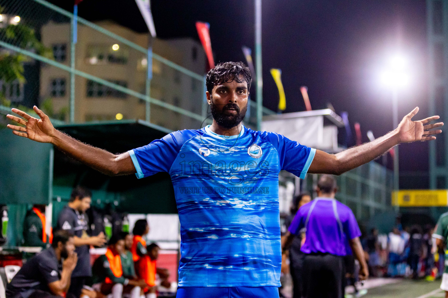 N Miladhoo vs N Maafaru in Day 6 of Golden Futsal Challenge 2024 was held on Saturday, 20th January 2024, in Hulhumale', Maldives Photos: Hassan Simah / images.mv