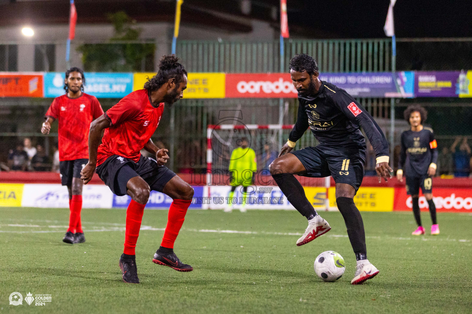 ADh Dhangethi vs ADh Maamigili in Day 7 of Golden Futsal Challenge 2024 was held on Saturday, 20th January 2024, in Hulhumale', Maldives Photos: Ismail Thoriq / images.mv