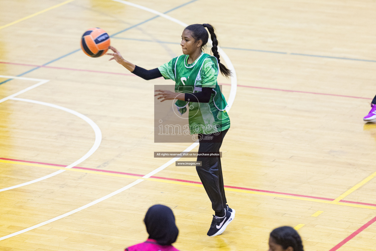 Day 10 of 24th Interschool Netball Tournament 2023 was held in Social Center, Male', Maldives on 5th November 2023. Photos: Nausham Waheed / images.mv