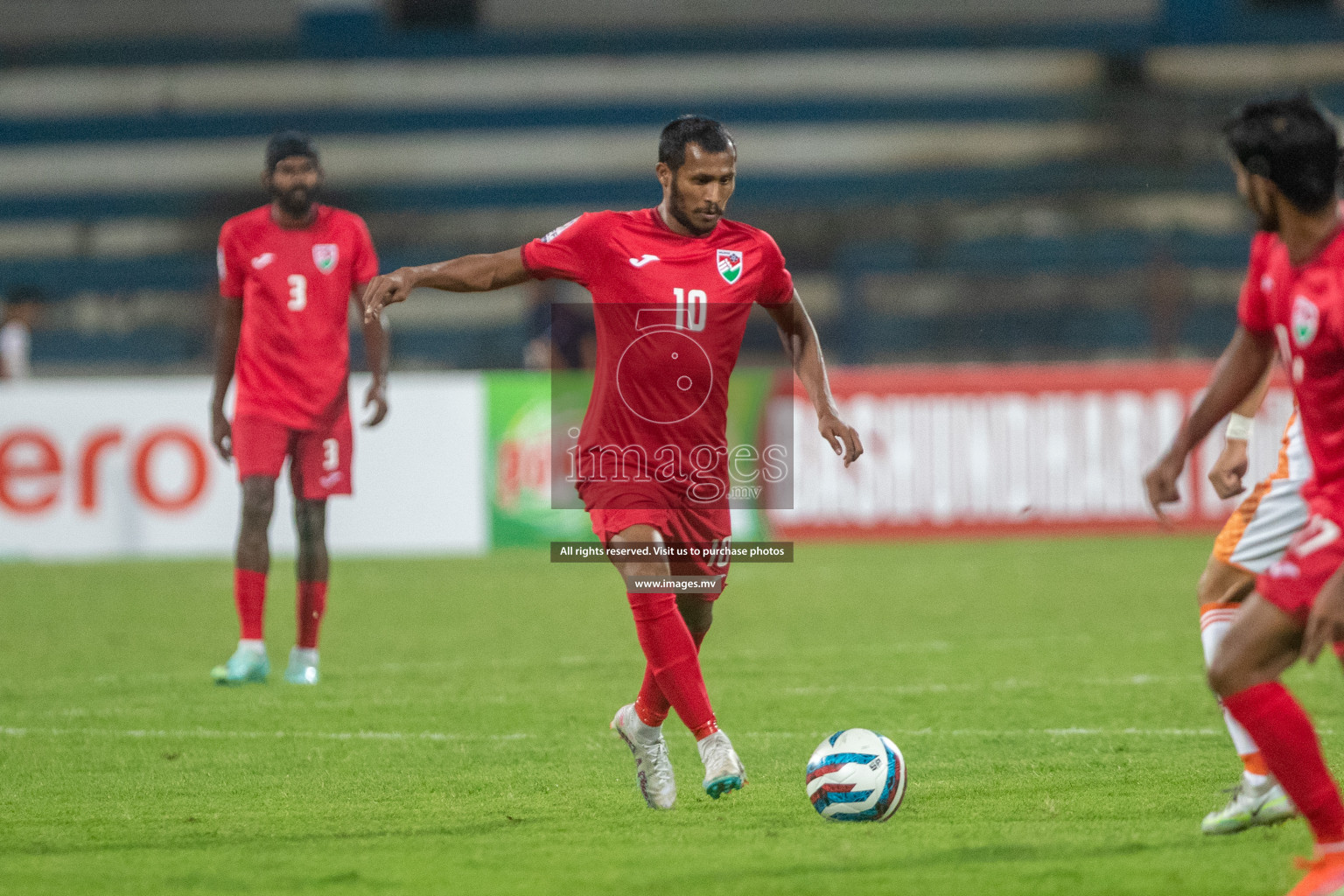 Maldives vs Bhutan in SAFF Championship 2023 held in Sree Kanteerava Stadium, Bengaluru, India, on Wednesday, 22nd June 2023. Photos: Nausham Waheed / images.mv