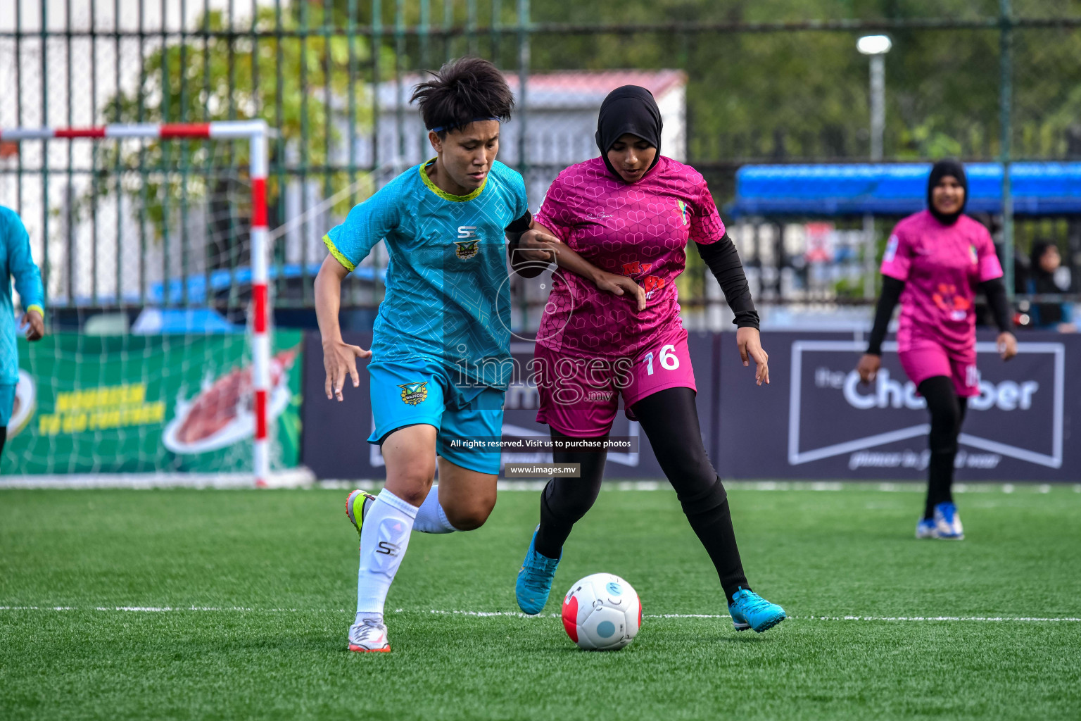 WAMCO vs Club MYS in Eighteen Thirty Women's Futsal Fiesta 2022 was held in Hulhumale', Maldives on Wednesday, 12th October 2022. Photos: Nausham Waheed / images.mv