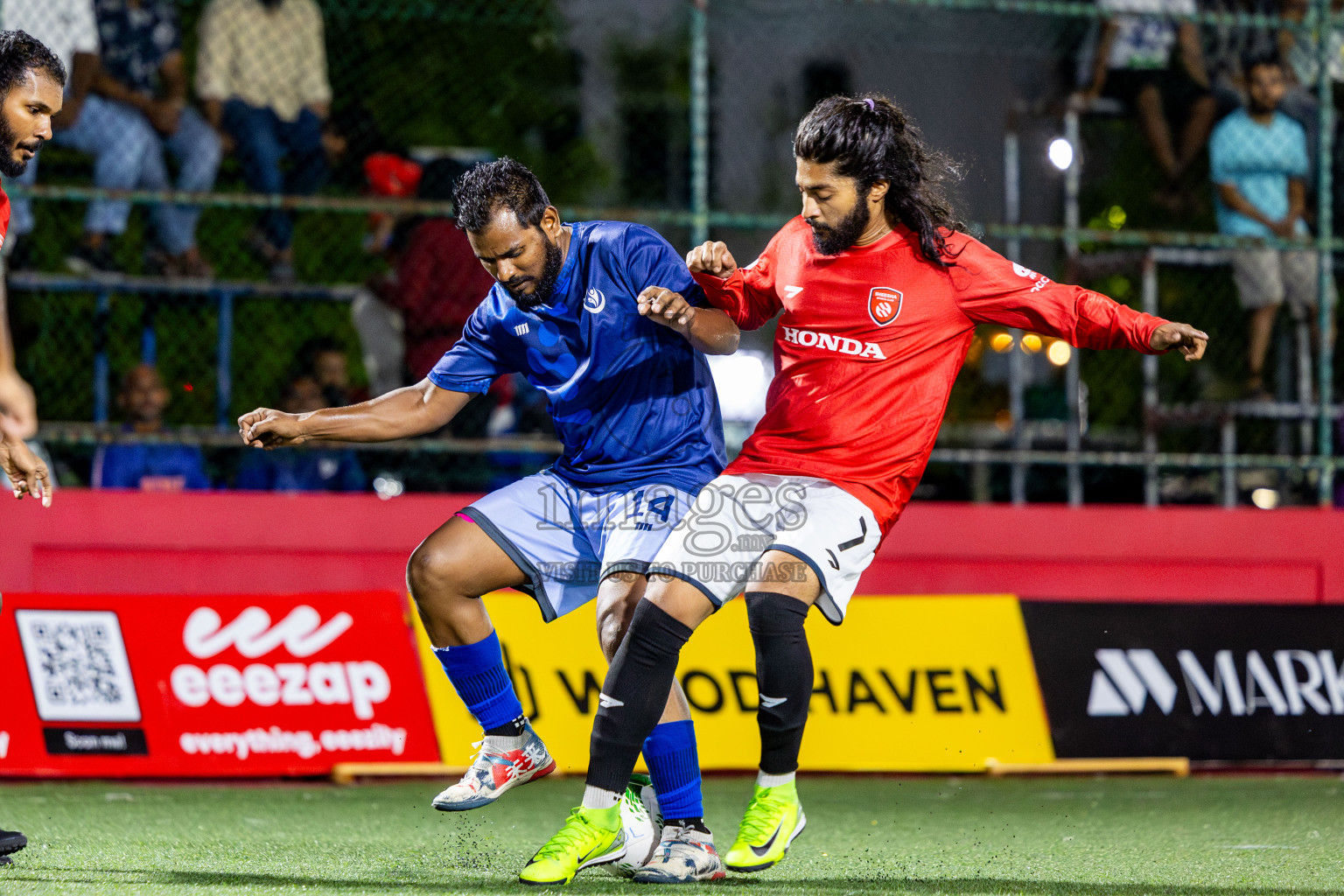 Sheesha vs Hulhumale Hospital in Day 13 of Office League 2025 was held on Monday, 28th April 2025 in Hulhumale', Maldives. Photos: Nausham Waheed / images.mv