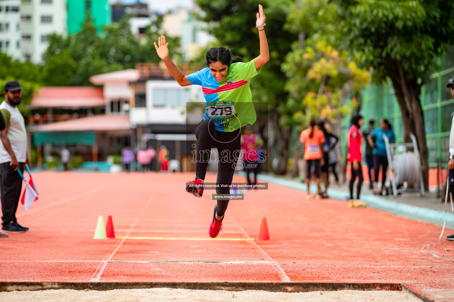 Day 2 of National Athletics Championship 2023 was held in Ekuveni Track at Male', Maldives on Friday, 24th November 2023. Photos: Hassan Simah / images.mv