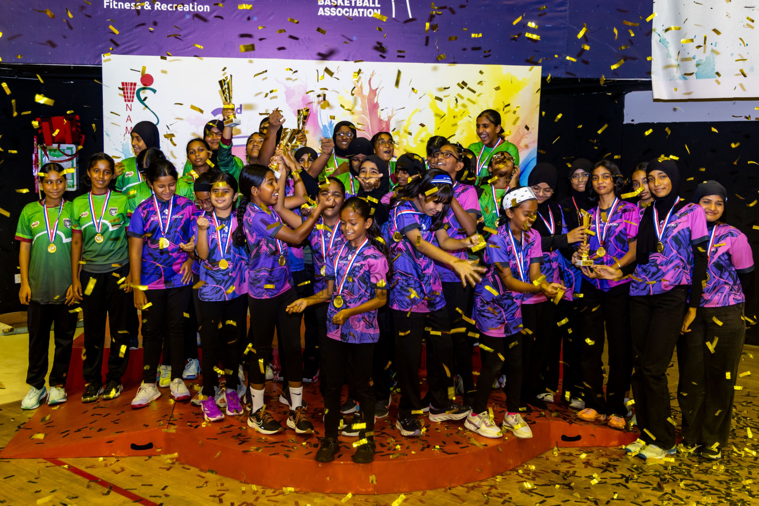 Closing ceremony of 3rd Netball Junior Championship, held at Social Center on Saturday, 25th January 2025 . Photos: Nausham Waheed / images.mv