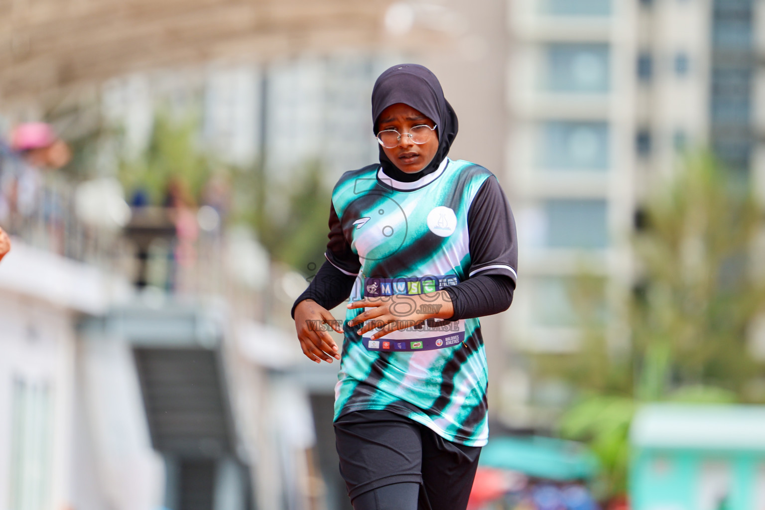 Day 1 of MWSC Interschool Athletics Championships 2024 held in Hulhumale Running Track, Hulhumale, Maldives on Saturday, 9th November 2024. 
Photos by: Ismail Thoriq, Hassan Simah / Images.mv