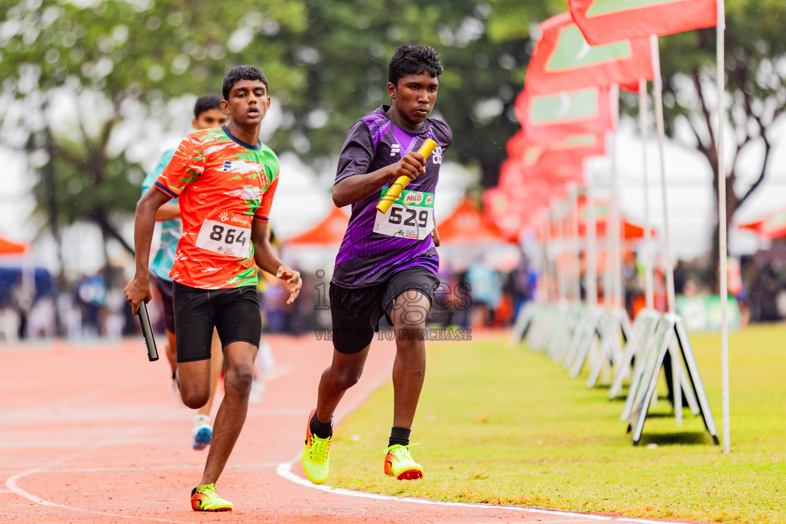 Day 6 of Inter-school Athletics Championship 2025 held in Ekuveni Synthetic Track, Male', Maldives on Sunday, 12th October 2025. Photos by: Areef Adam / Images.mv