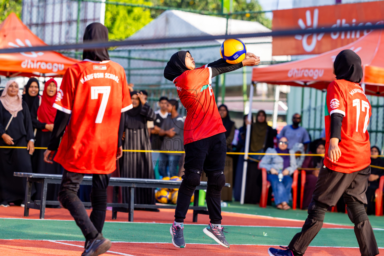 Day 13 of Interschool Volleyball Tournament 2024 was held in Ekuveni Volleyball Court at Male', Maldives on Thursday, 5th December 2024. Photos: Nausham Waheed / images.mv