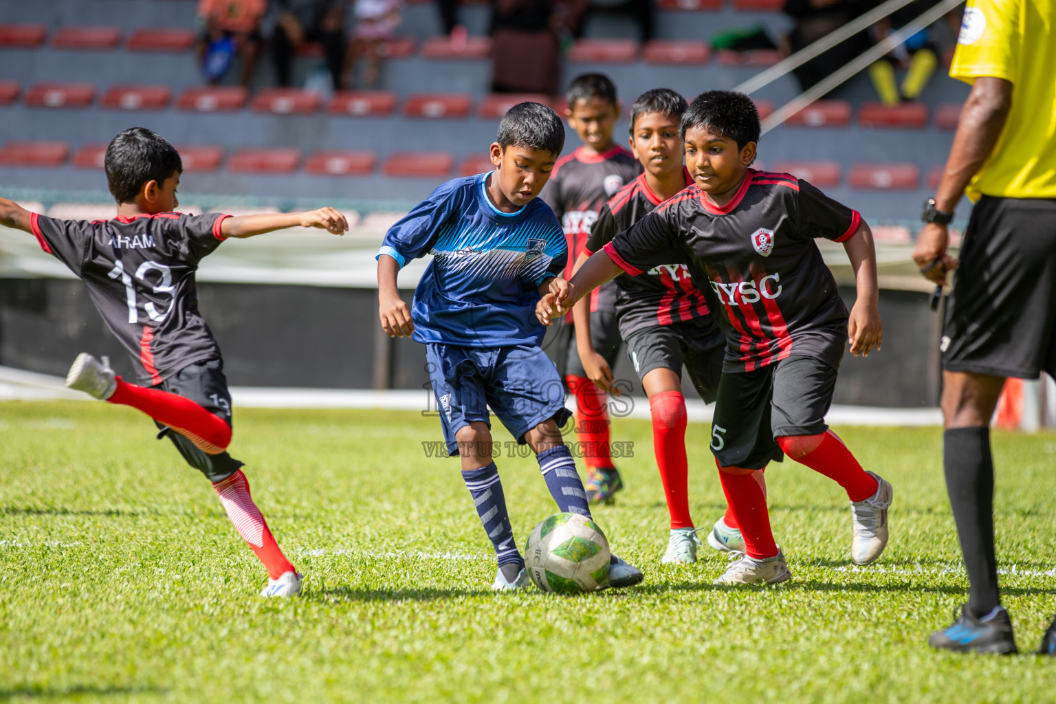 Day 1 of Under 10 MILO Academy Championship 2024 was held at National Stadium in Male', Maldives on Friday, 26th April 2024. Photos: Mohamed Mahfooz Moosa / images.mv