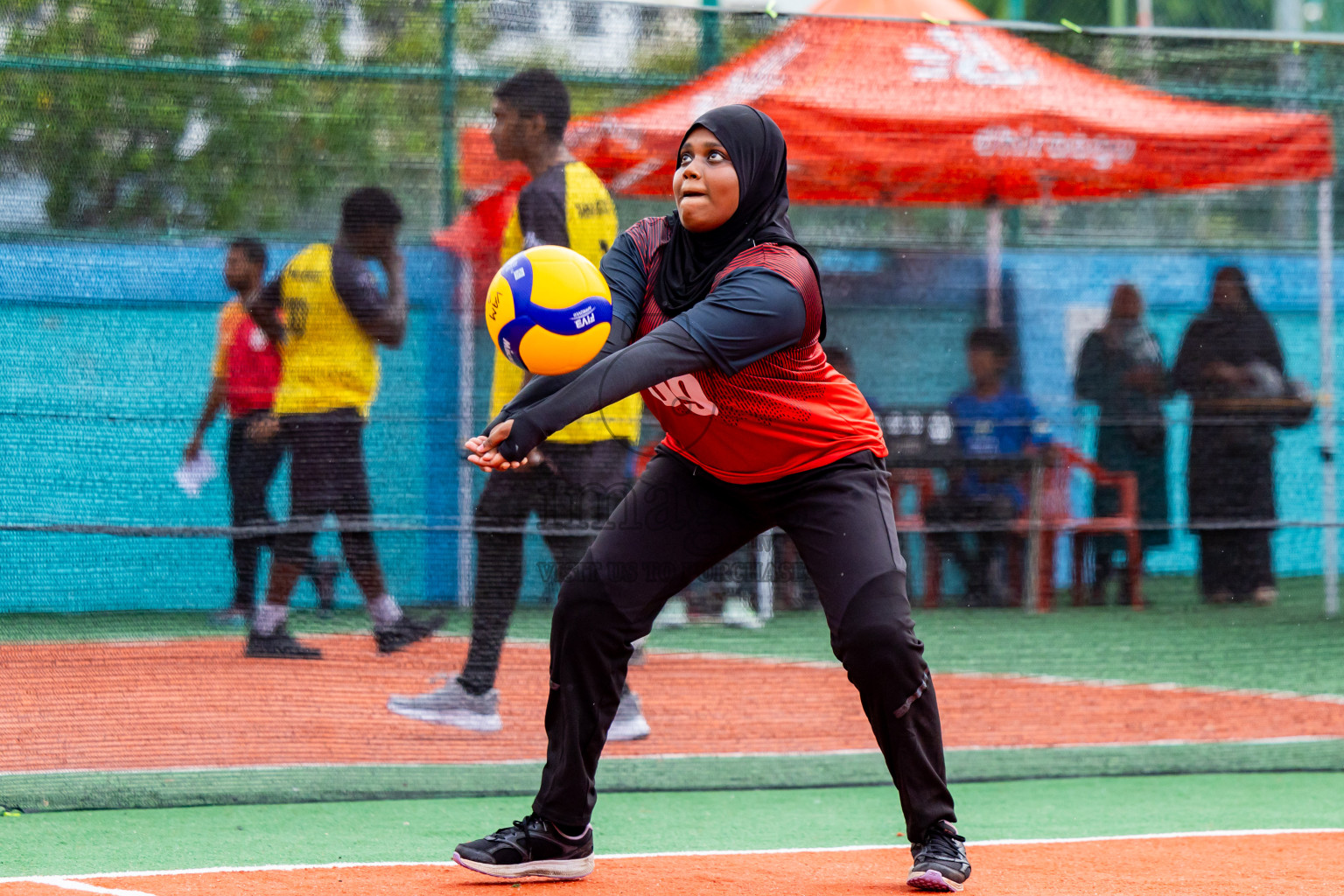 Day 2 of Interschool Volleyball Tournament 2024 was held in Ekuveni Volleyball Court at Male', Maldives on Sunday, 24th November 2024. Photos: Nausham Waheed / images.mv