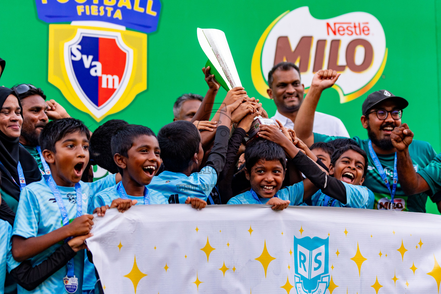 Day 2 of MILO Kids Football Fiesta was held at National Stadium in Male', Maldives on Saturday, 24th February 2024.