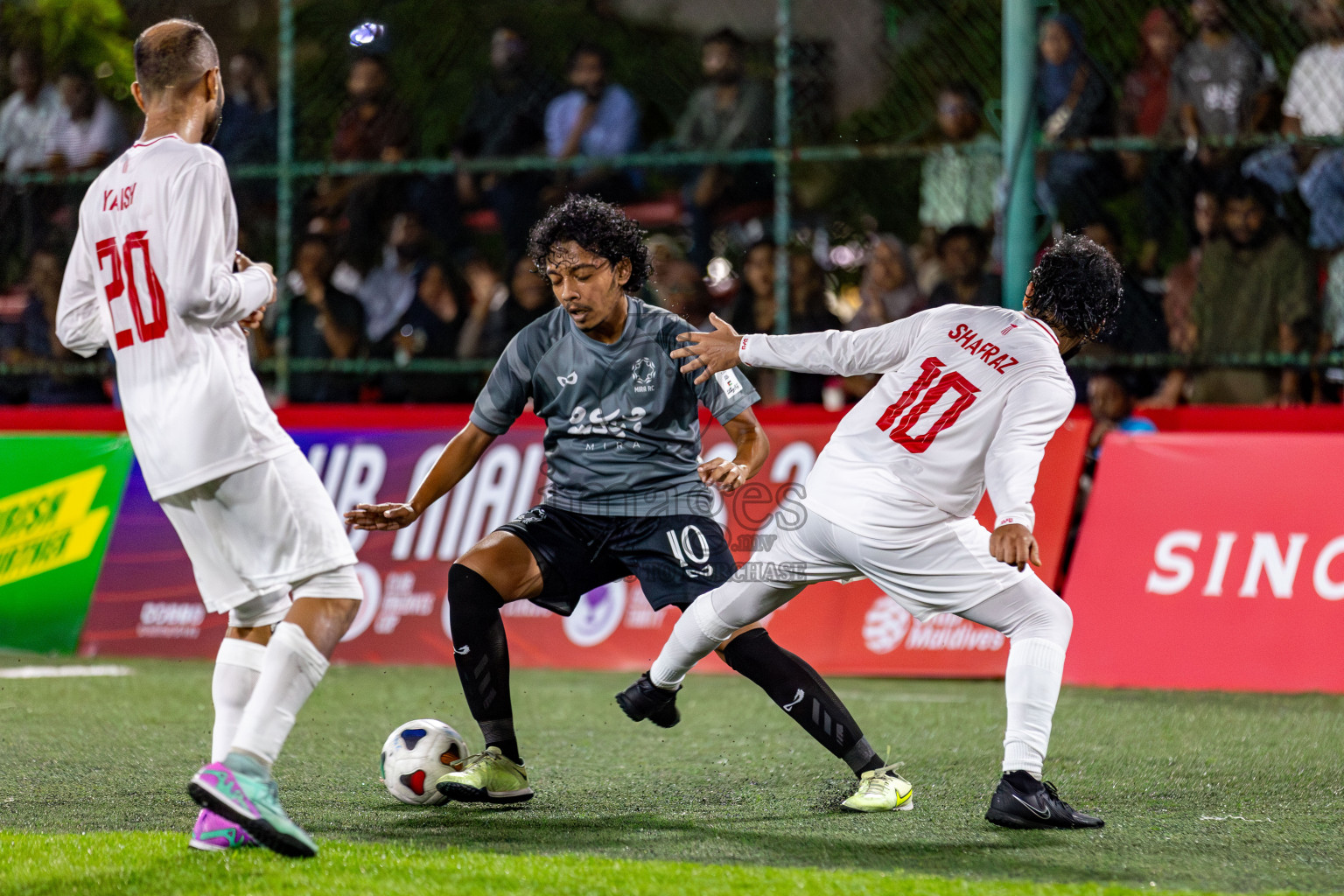 CRIMINAL COURT vs MIRA RC in Club Maldives Classic 2024 held in Rehendi Futsal Ground, Hulhumale', Maldives on Wednesday, 11th September 2024. 
Photos: Hassan Simah / images.mv