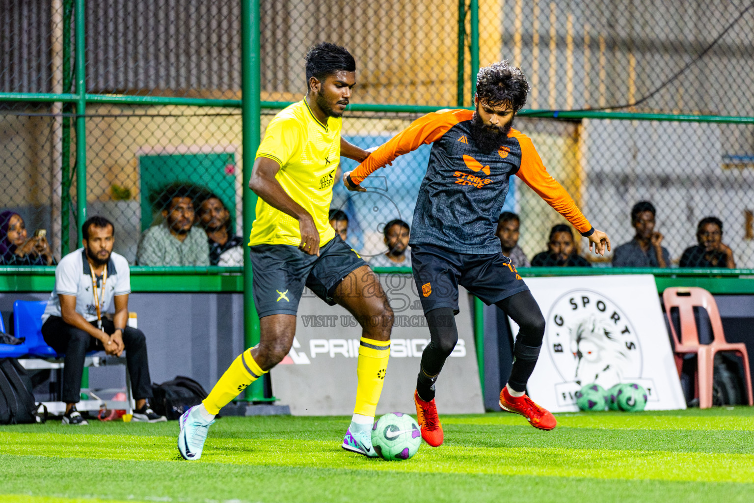 FC Calms vs Xephyrs in Day 1 of Quarter Finals of BG Futsal Challenge 2024 was held on Friday , 29th March 2024, in Male', Maldives Photos: Nausham Waheed / images.mv