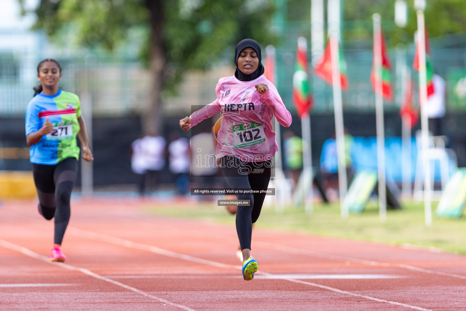 Day 1 of National Athletics Championship 2023 was held in Ekuveni Track at Male', Maldives on Thursday 23rd November 2023. Photos: Nausham Waheed / images.mv