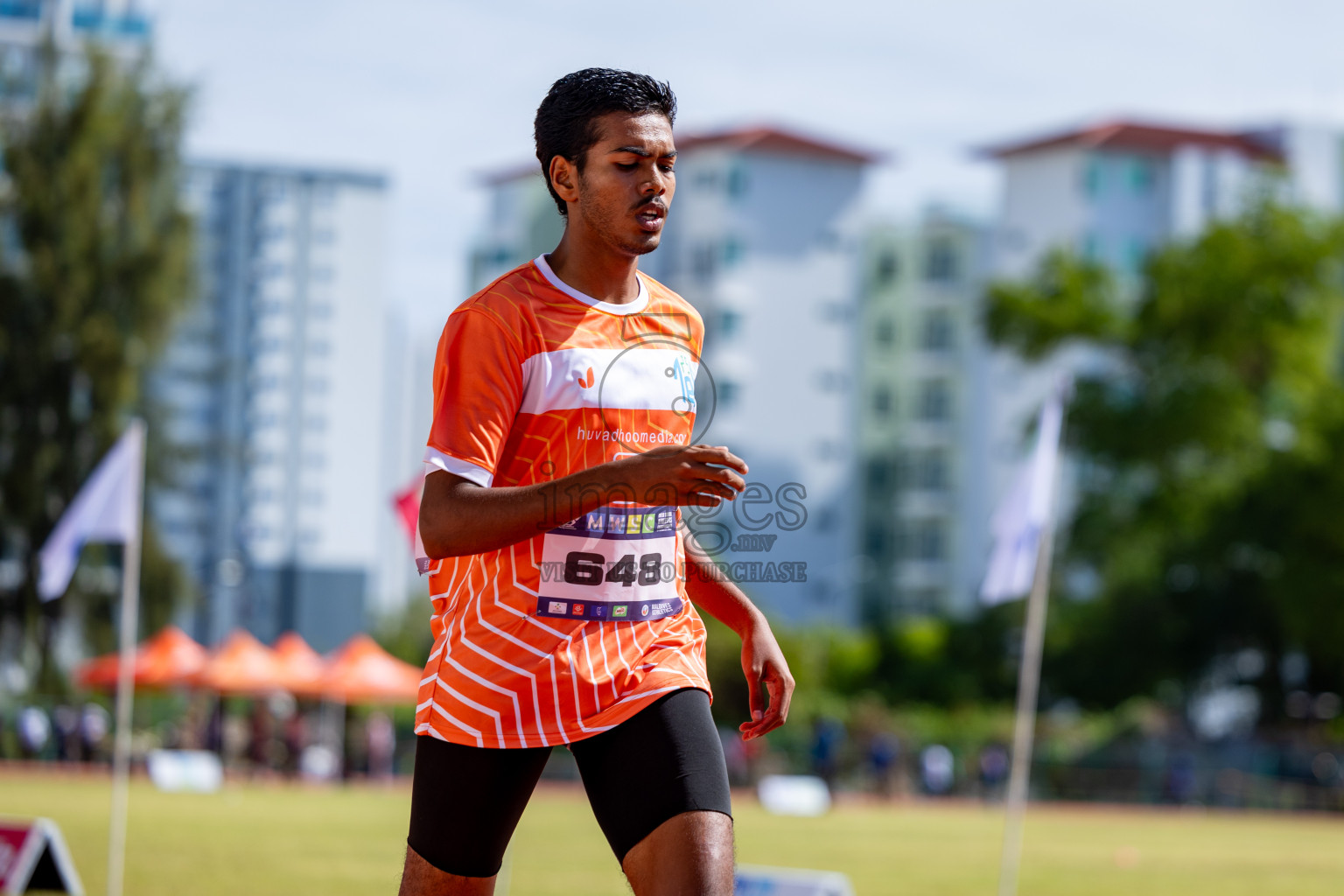 Day 2 of MWSC Interschool Athletics Championships 2024 held in Hulhumale Running Track, Hulhumale, Maldives on Sunday, 10th November 2024. 
Photos by:  Hassan Simah / Images.mv