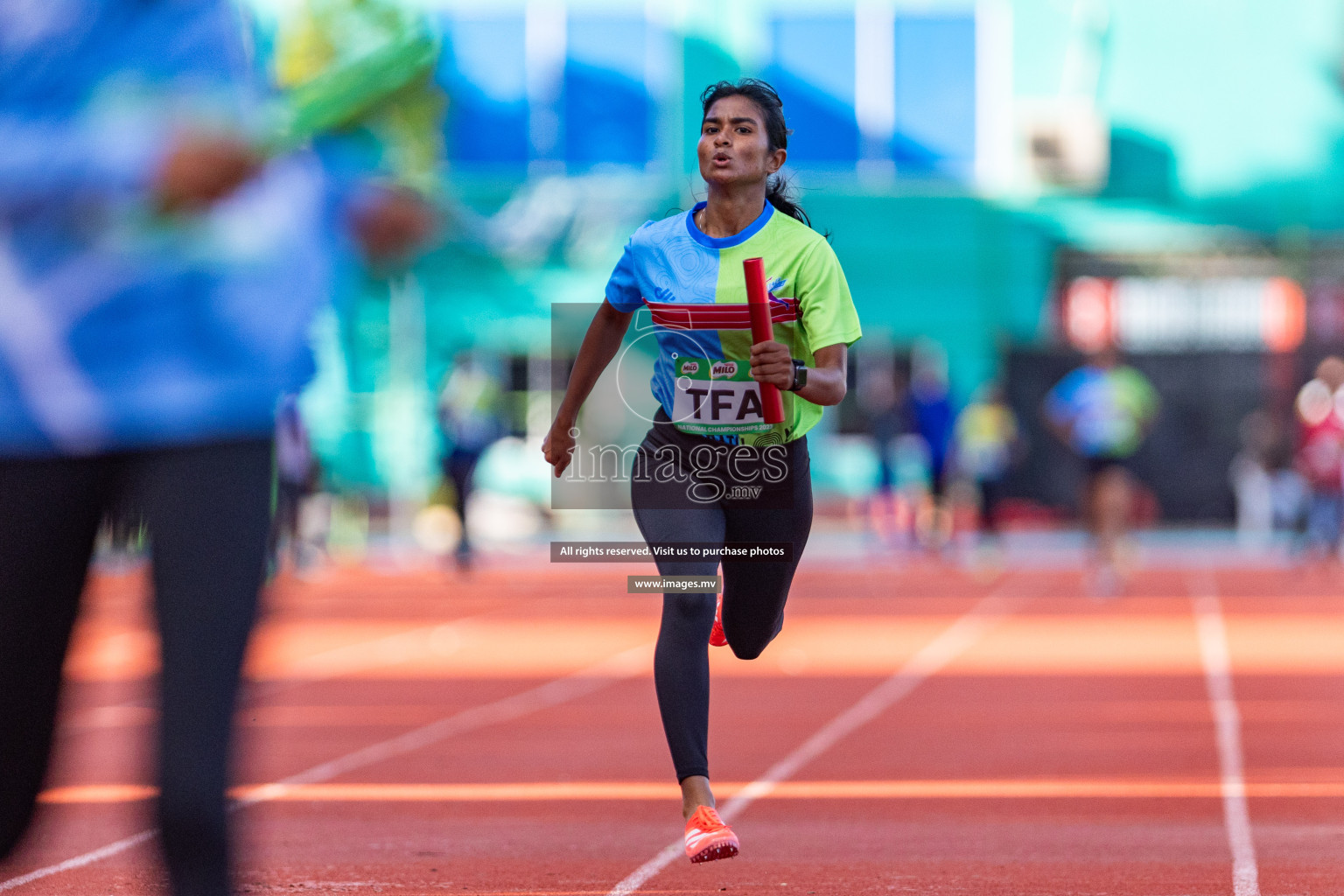 Day 3 of National Athletics Championship 2023 was held in Ekuveni Track at Male', Maldives on Saturday, 25th November 2023. Photos: Nausham Waheed / images.mv