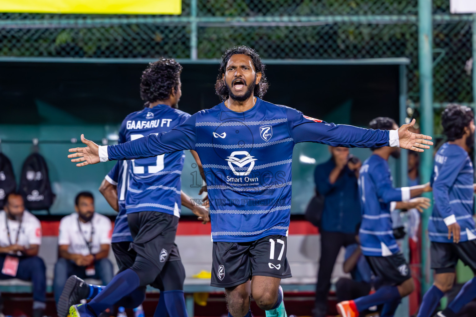 K Gaafaru vs B Eydhafushi in Zone 3 Final on Day 38 of Golden Futsal Challenge 2024 which was held on Friday, 23rd February 2024, in Hulhumale', Maldives Photos: Ismail Thoriq / images.mv