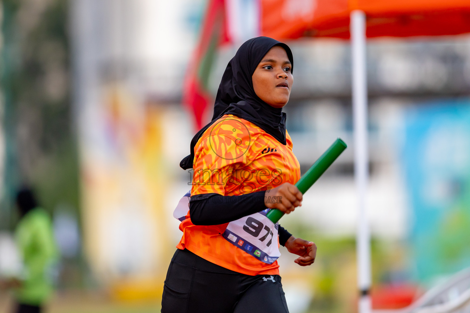 Day 4 of MWSC Interschool Athletics Championships 2024 held in Hulhumale Running Track, Hulhumale, Maldives on Tuesday, 12th November 2024. Photos by: Nausham Waheed / Images.mv