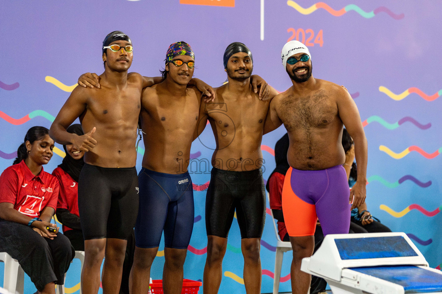 Day 3 of National Swimming Competition 2024 held in Hulhumale', Maldives on Sunday, 15th December 2024. Photos: Hassan Simah / images.mv