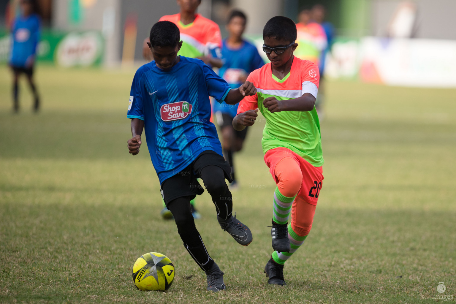 Jamaaluddin School vs Ghaazee School in Mamen Inter-School Football Tournament 2019 (U15) on 7th March 2019, in Male' Maldives (Images.mv Photo: Suadh Abdul Sattar)