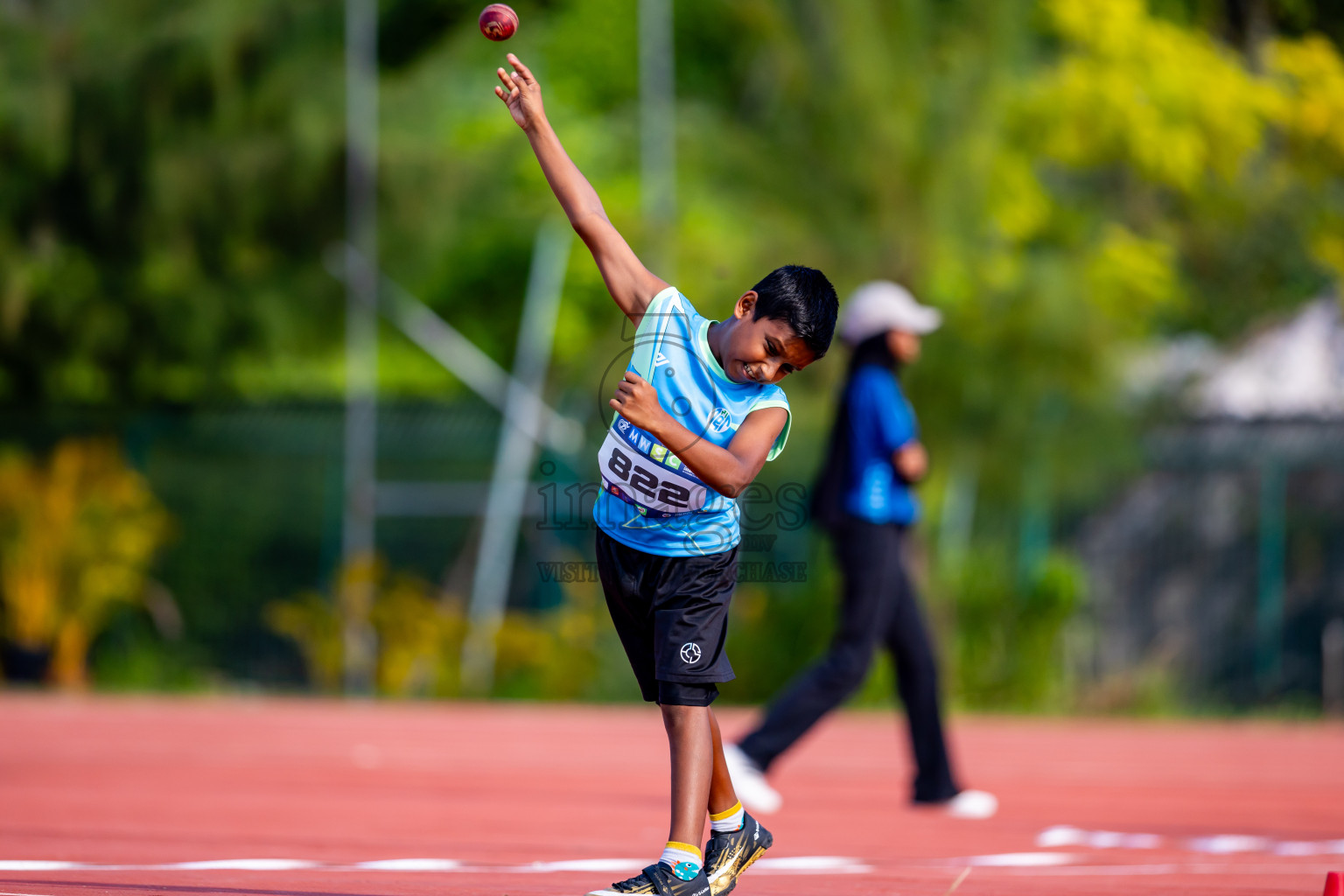 Day 6 of MWSC Interschool Athletics Championships 2024 held in Hulhumale Running Track, Hulhumale, Maldives on Thursday, 14th November 2024. Photos by: Nausham Waheed / Images.mv