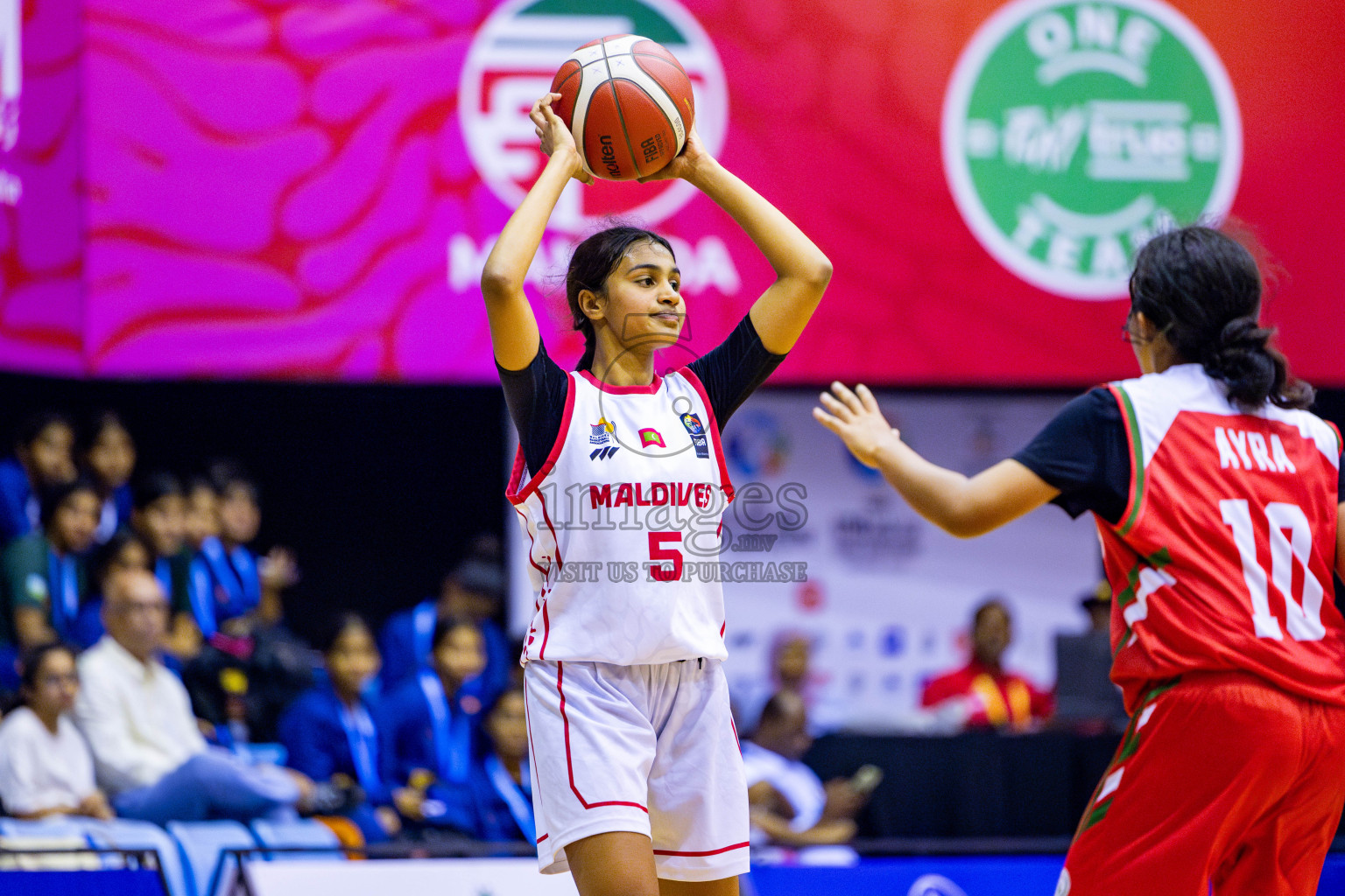 Maldives vs Bangladesh in Day 1 of Under 16 Woman's Asian Cup SABA Qualifiers 2025 was held in Social Center, Male', Maldives on 12th June 2025. Photos: Nausham Waheed / images.mv